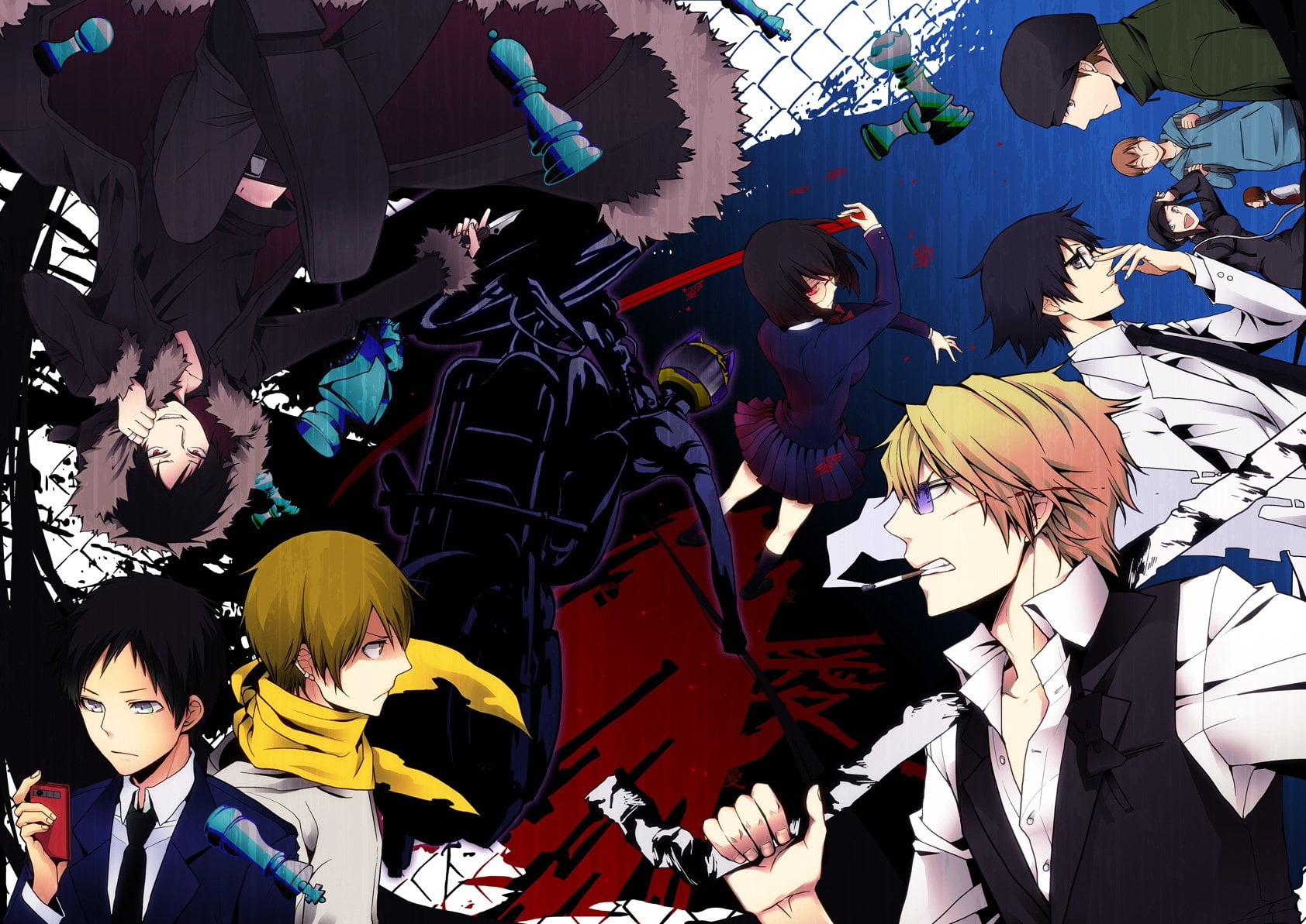 indoors, togetherness, crowd, multi colored, large group of people, adult, Durarara!!, high angle view, clothing, lifestyles, men, group, real people, leisure activity, HD Wallpaper
