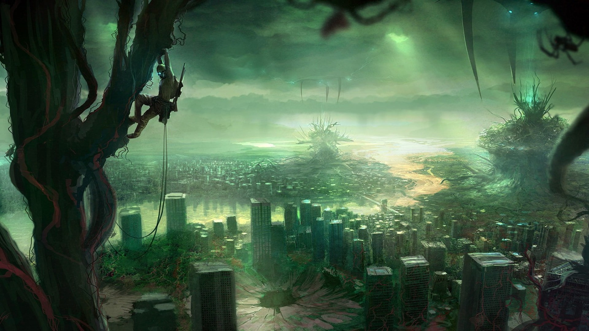 science fiction, apocalyptic, futuristic, 1080P, Command and Conquer, video games, Video Game Art, HD Wallpaper