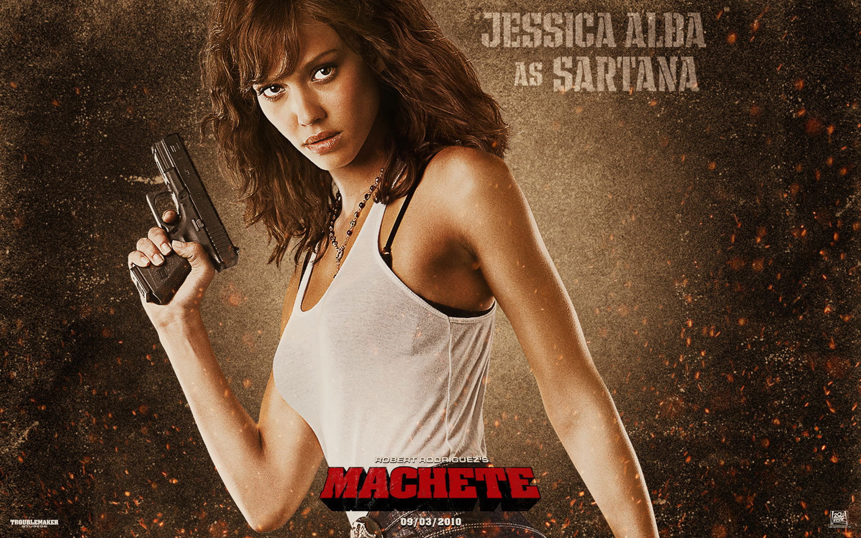 machete, Jessica Alba, 720P, HD Wallpaper