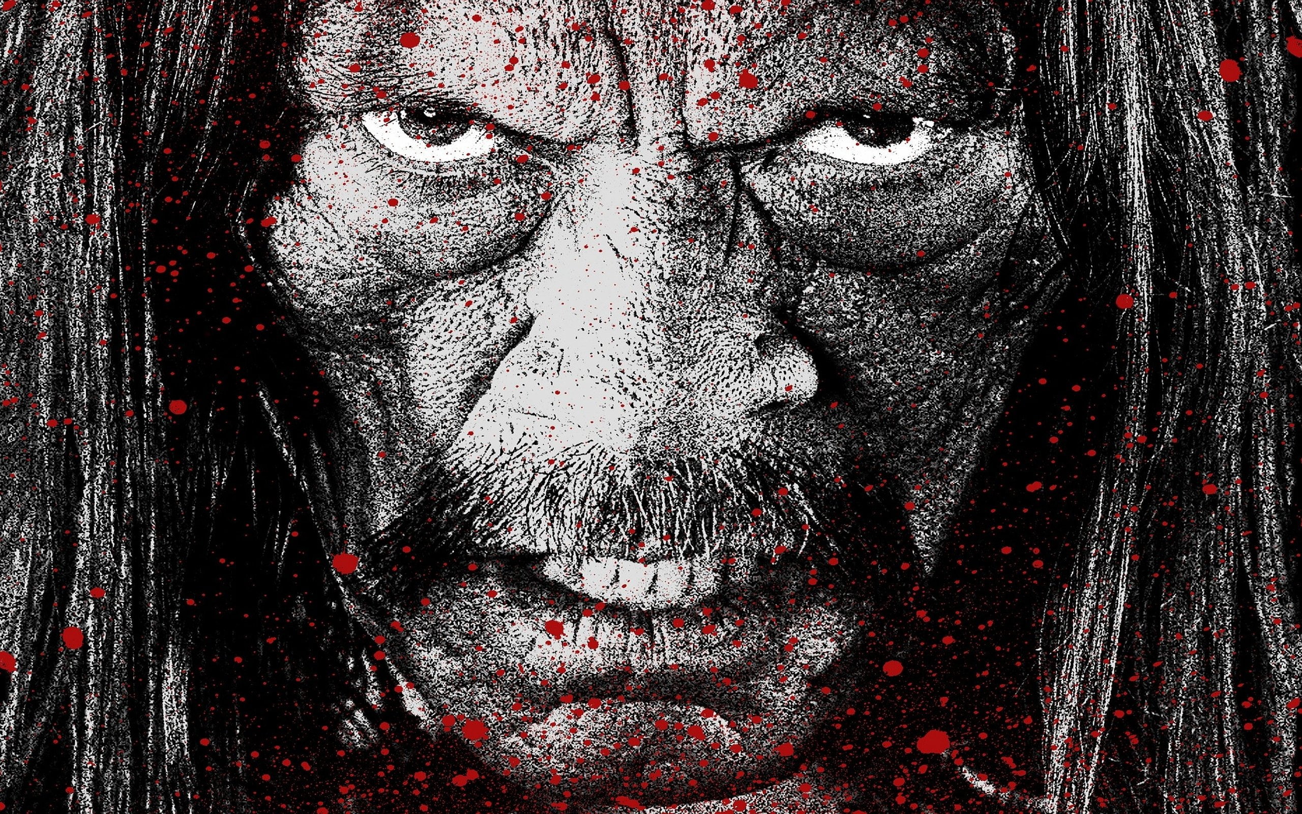 comedy, action, kills, 2K, dark, crime, blood, anarchy, machete, HD Wallpaper