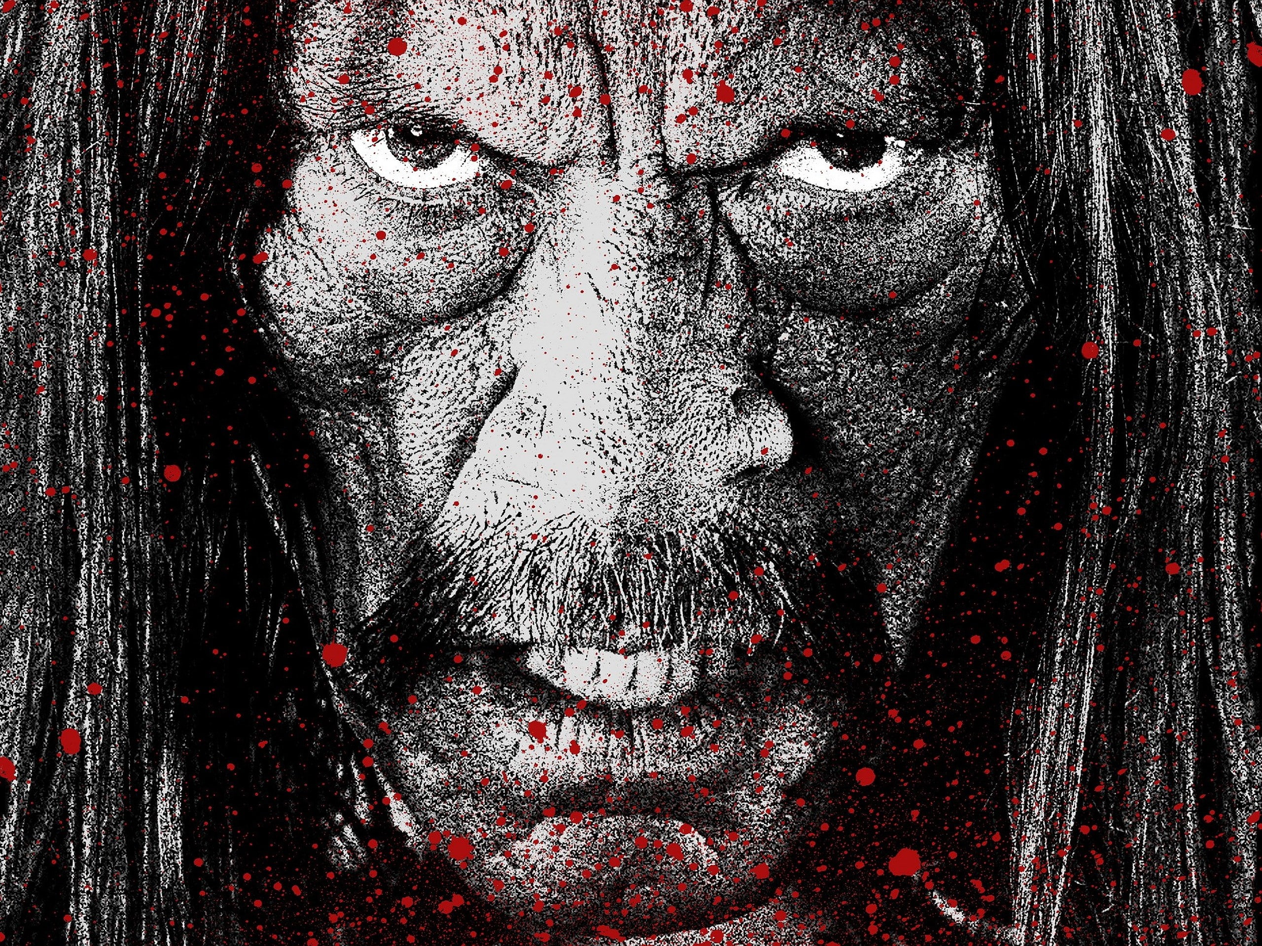 machete kills, shock, digital composite, spooky, men, horror, looking at camera, adult, red, halloween, evil, 2K, blood, close-up, one person, fear, surprise, HD Wallpaper
