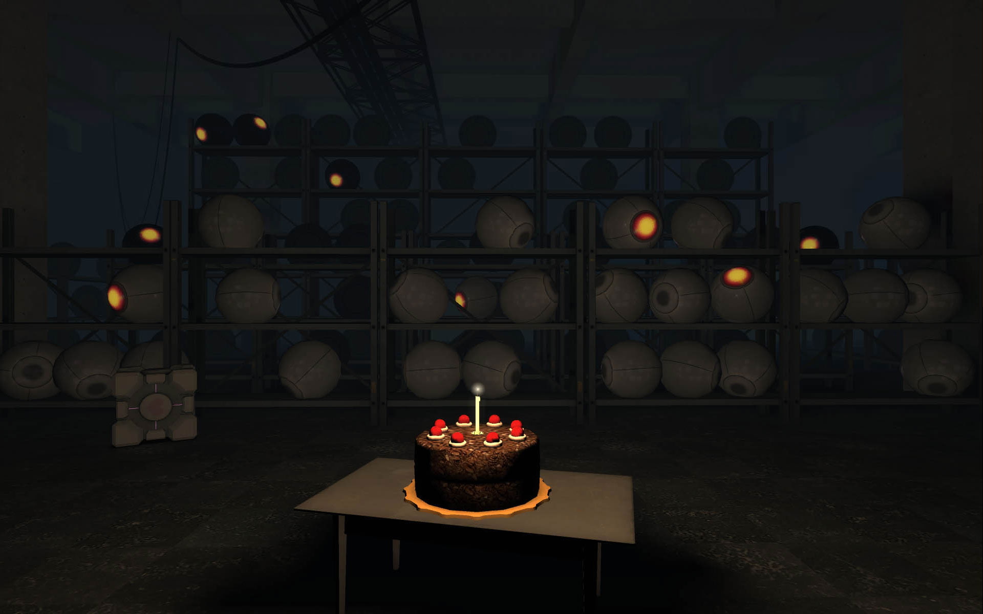 video games, cake, portal, hd, 1080P, HD Wallpaper