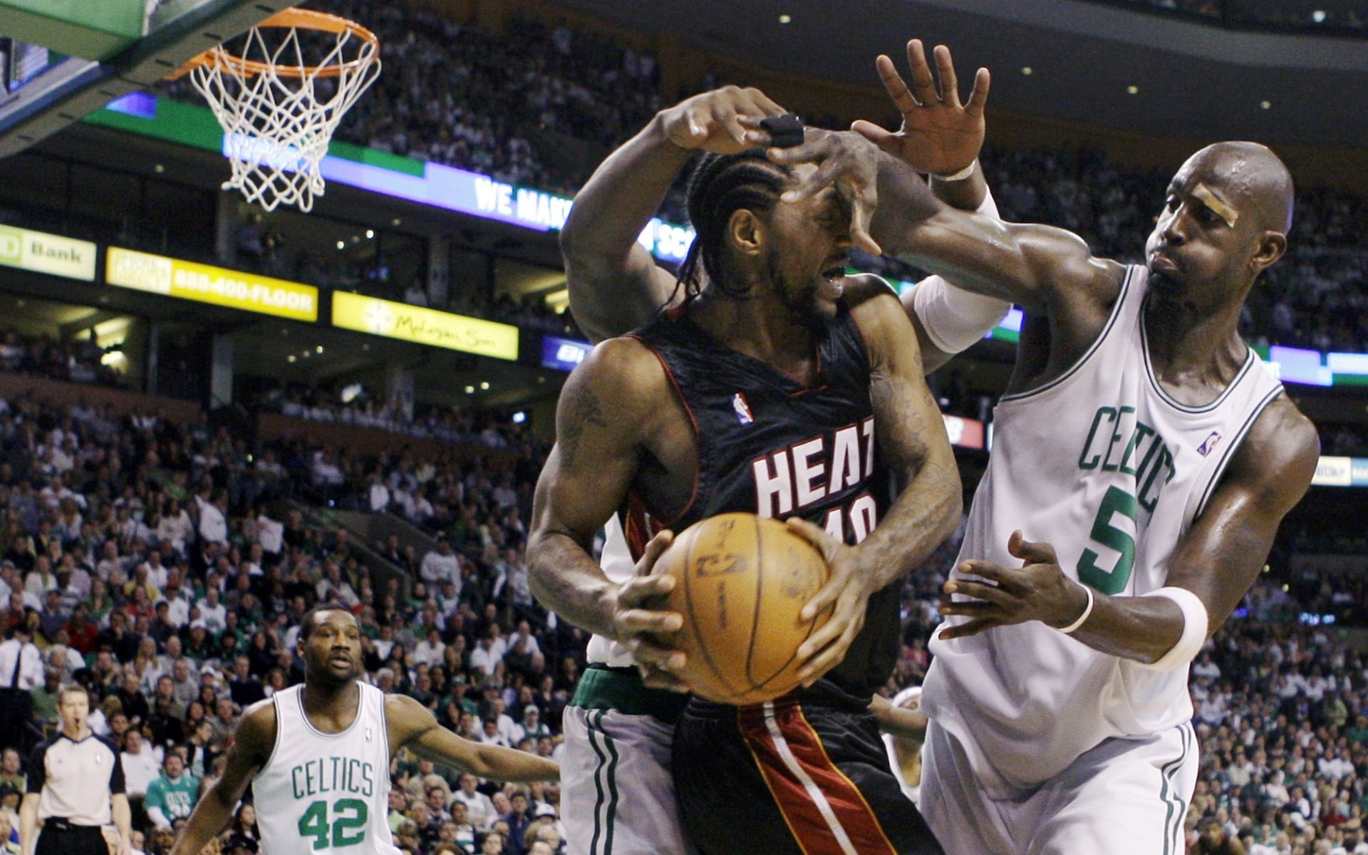 kevin, boston, 1080P, sports, heat, basketball, celtics, haslem, udonis, nba, garnett, miami, HD Wallpaper