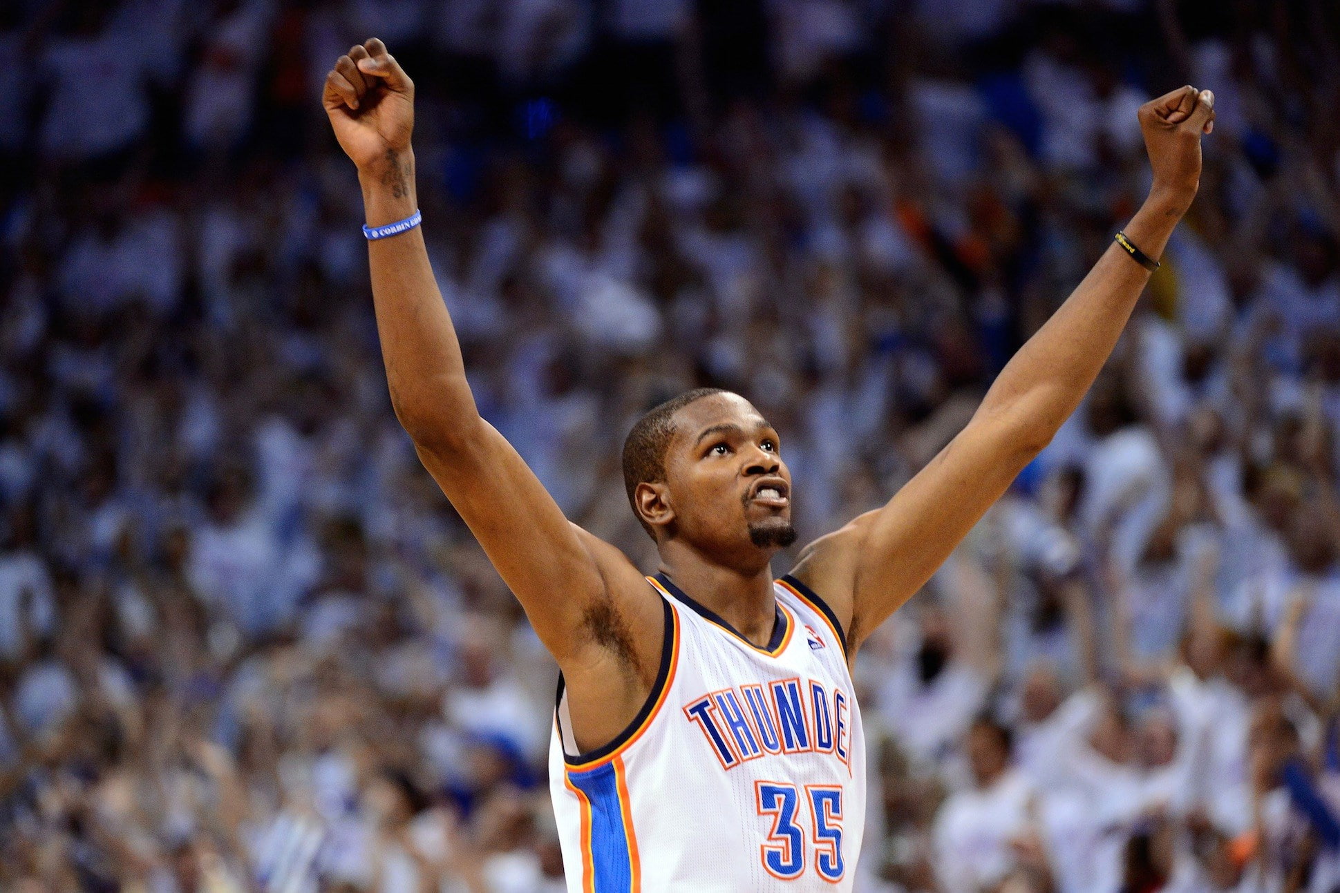 cheerful, celebration, waist up, mouth open, human body part, body part, human arm, positive emotion, incidental people, kevin durant hd backgrounds, emotion, HD Wallpaper