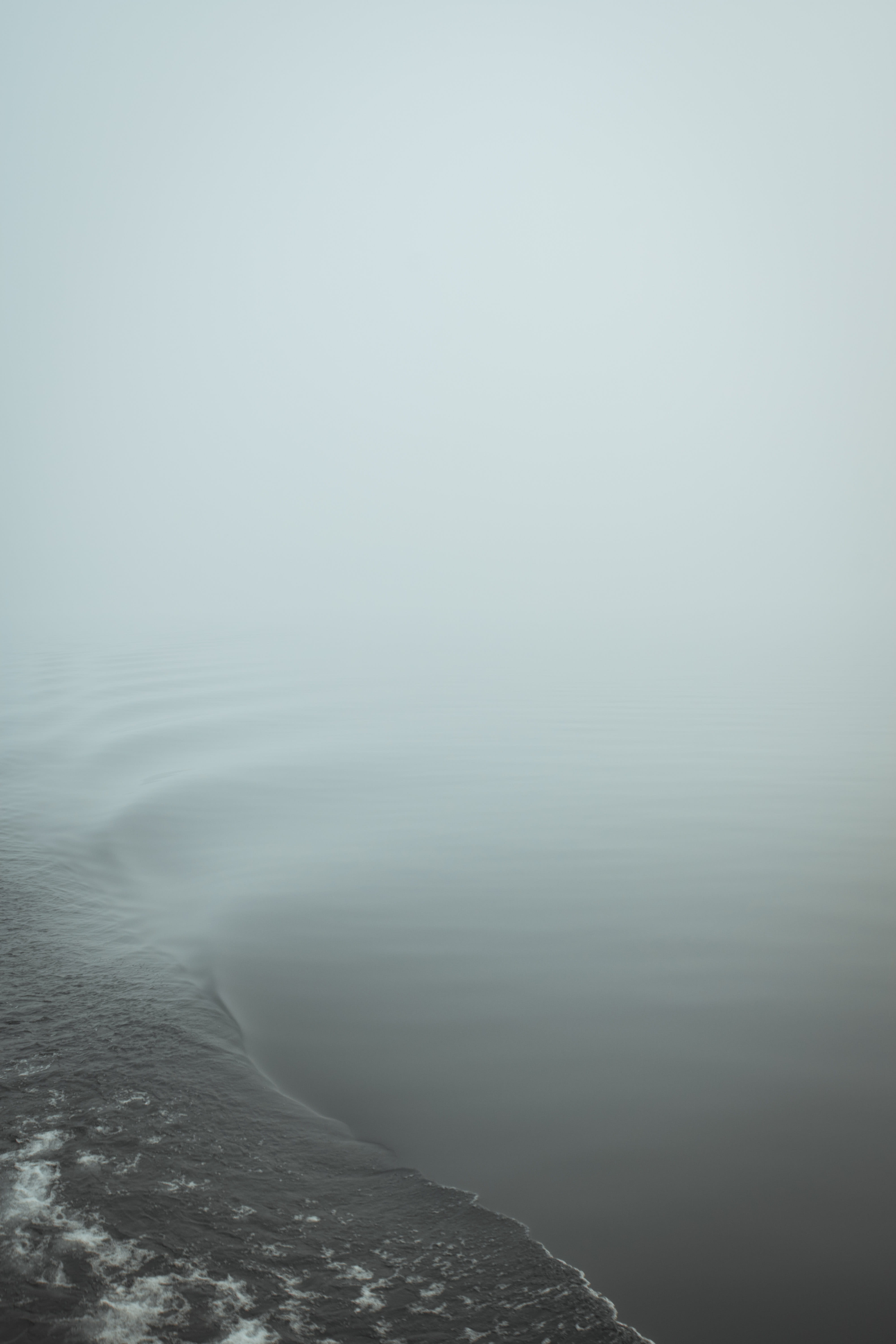 ferry, nature, deep sea, sea, from above, smog, smoke, drone view, bc, travel, moody photography, rock - Object, river, water ripple, water, nelson, mountain, Phone HD Wallpaper
