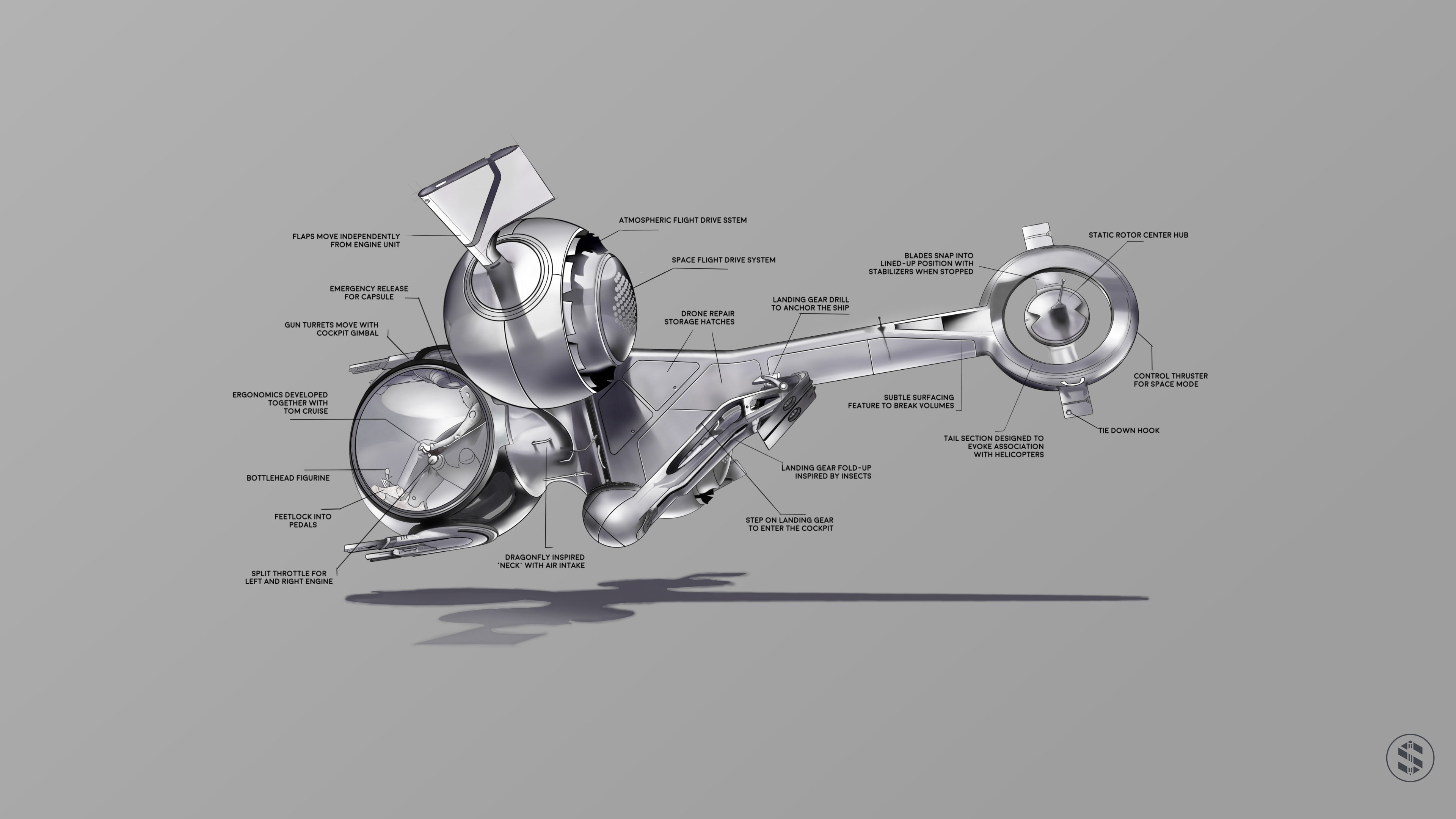 Movie, Oblivion, Spaceship, Sci Fi, Technology, 4K, Oblivion (Movie), Futuristic, Sketch, HD Wallpaper