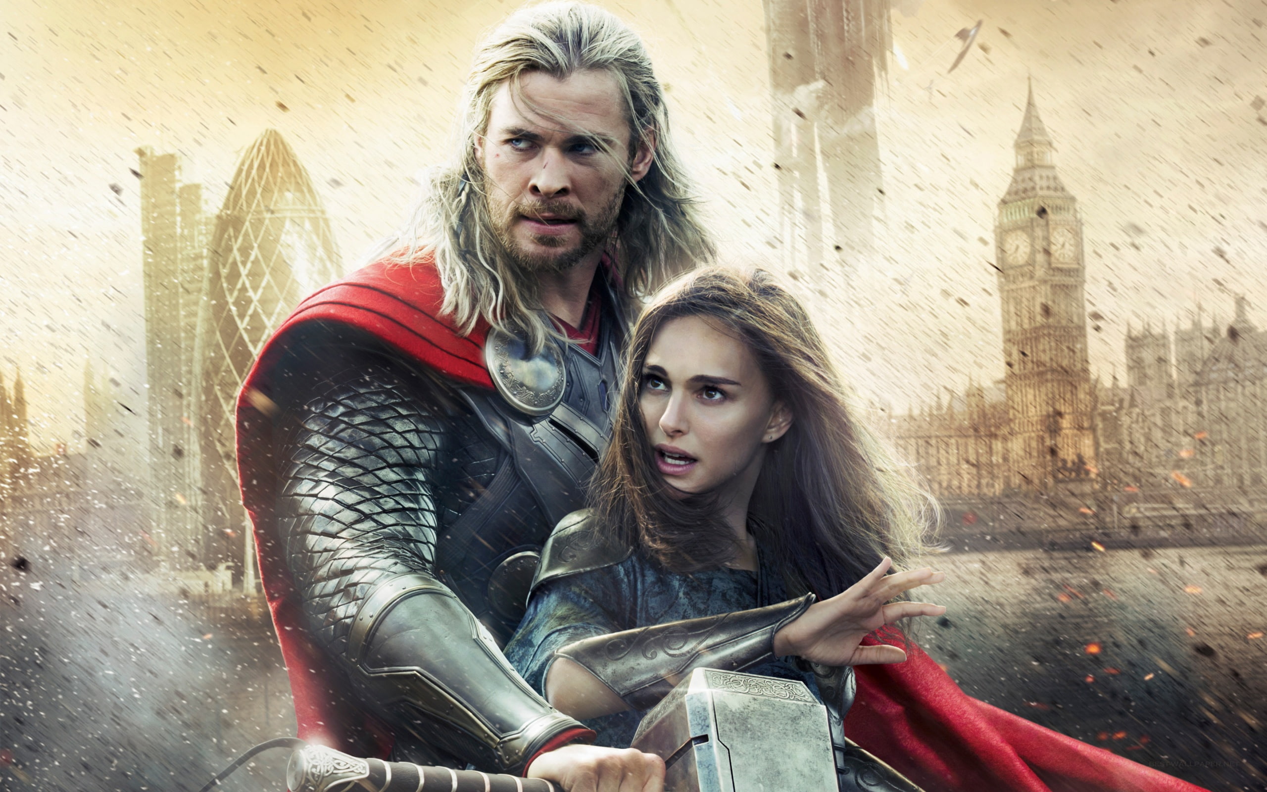 illustration, Widescreen, Dark, 2013, Movie, 2K, Thor, World, HD Wallpaper