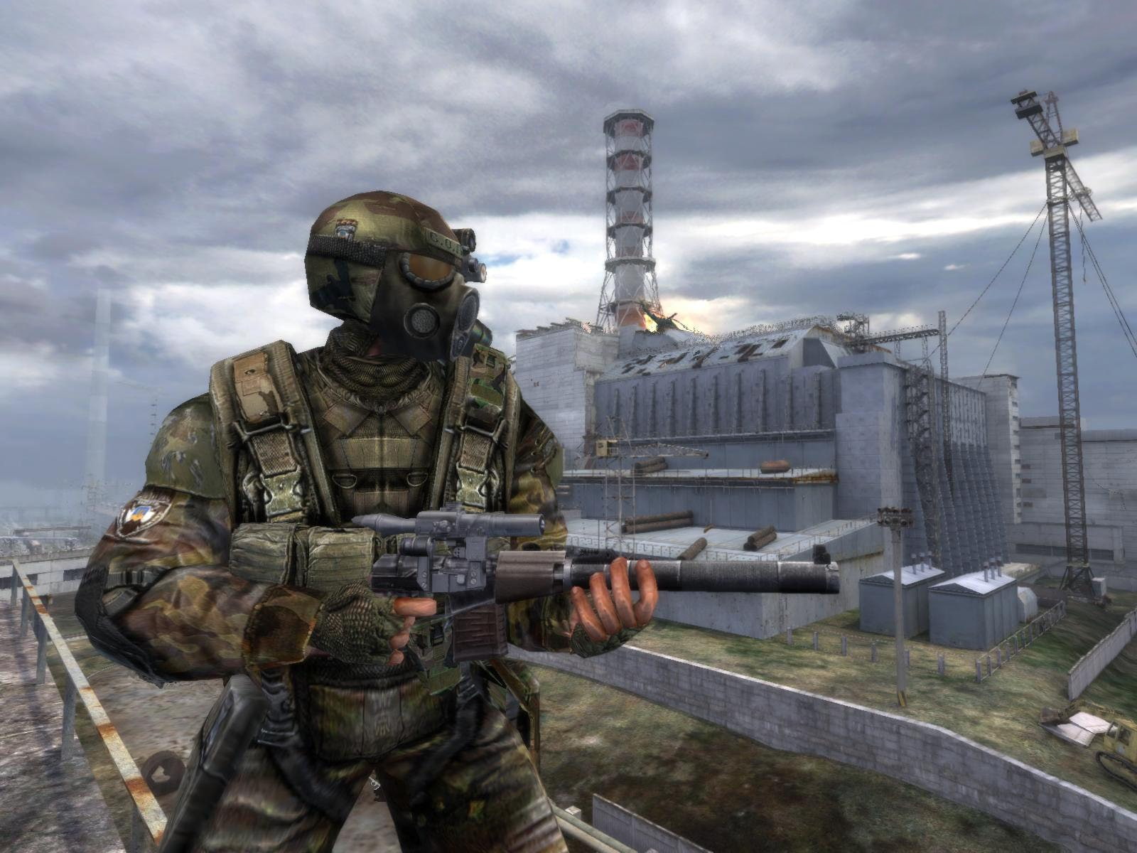 headwear, armed forces, building exterior, army soldier, military uniform, weapon, machine gun, video games, sky, government, 720P, army helmet, security, HD Wallpaper