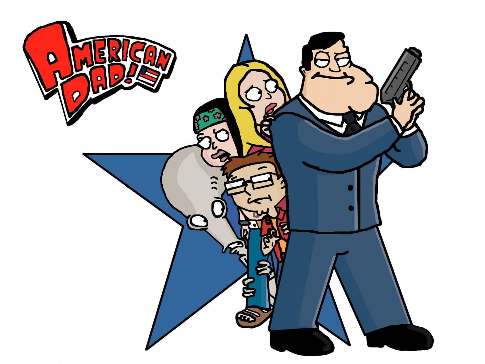 cartoon, dad, american, family, animation, comedy, series, 720P, HD Wallpaper