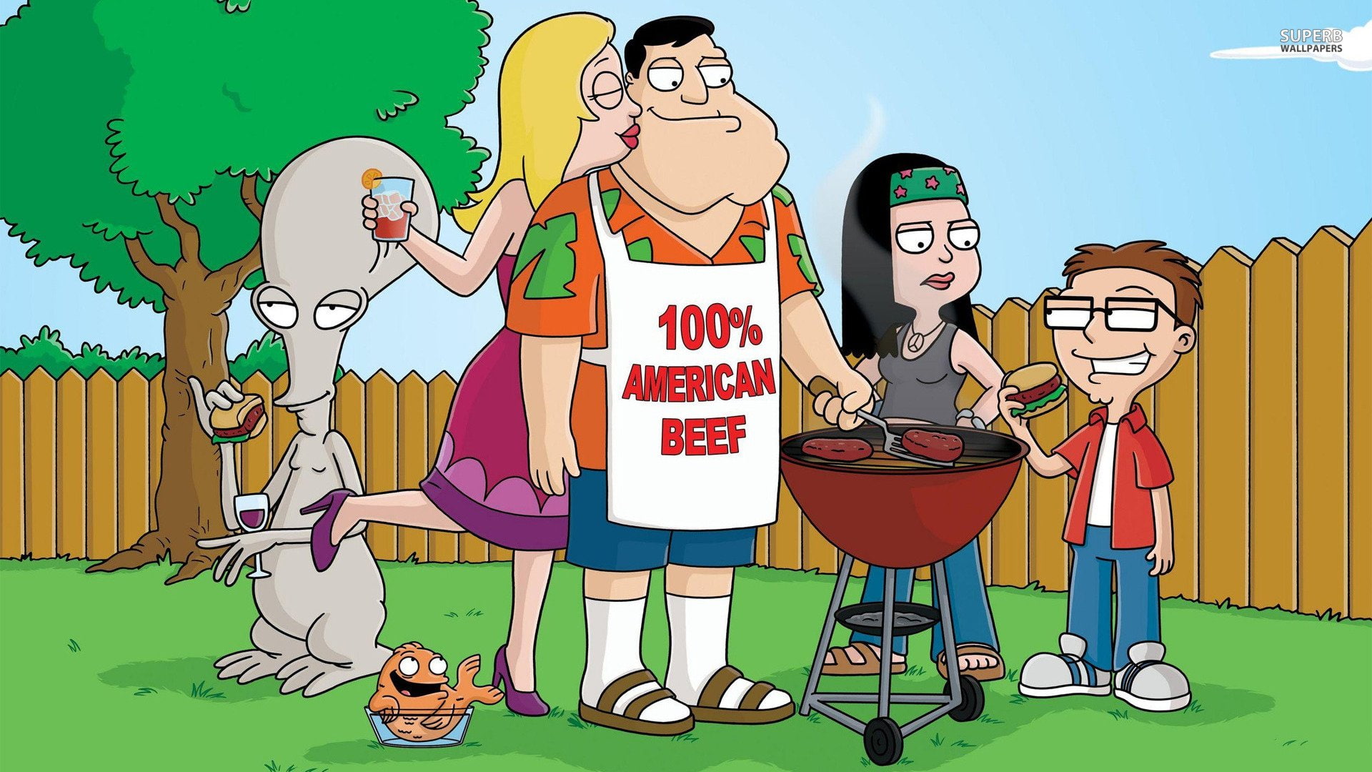 cartoon, dad, animation, comedy, american, family, series, 1080P, HD Wallpaper