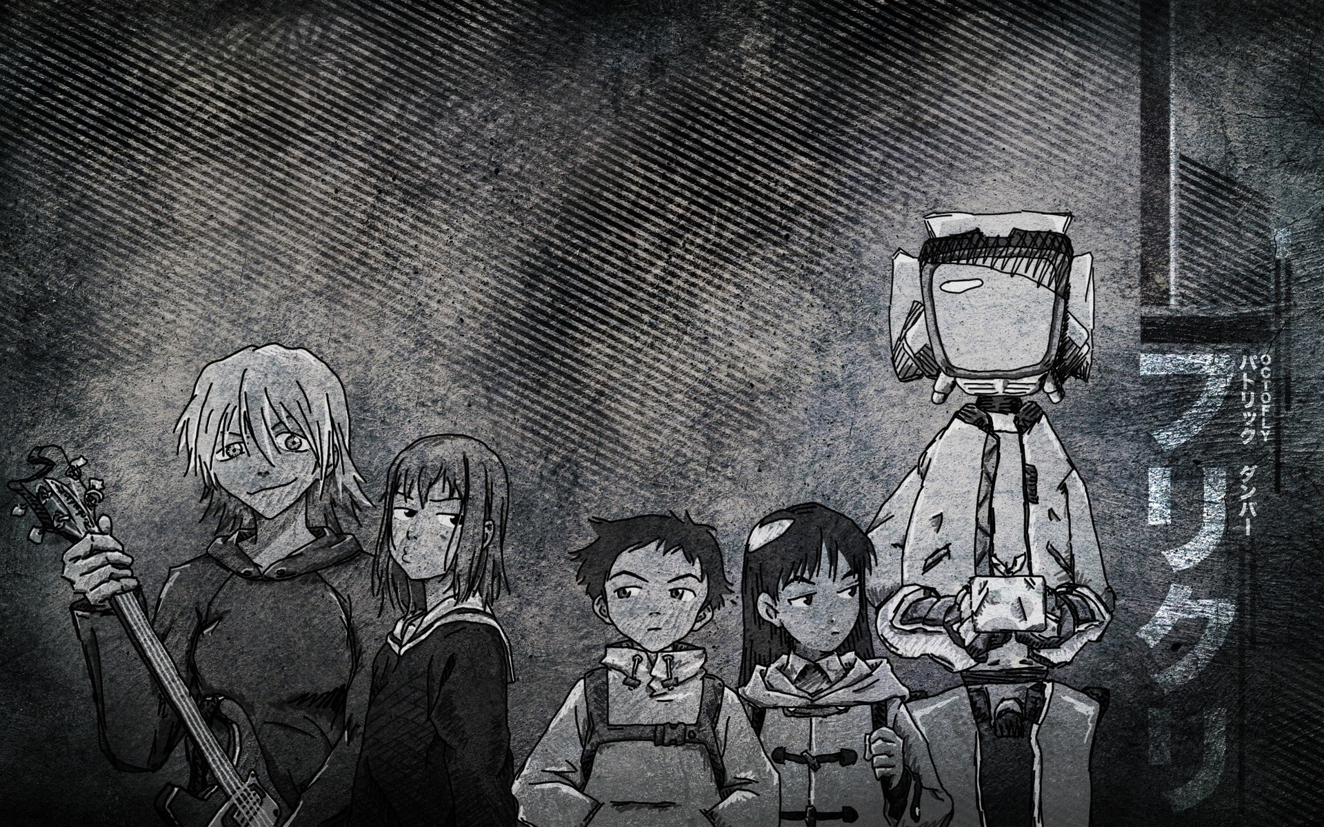 Nandaba Naota, anime, Canti, FLCL, 1080P, Samejima Mamimi, Haruhara Haruko, HD Wallpaper