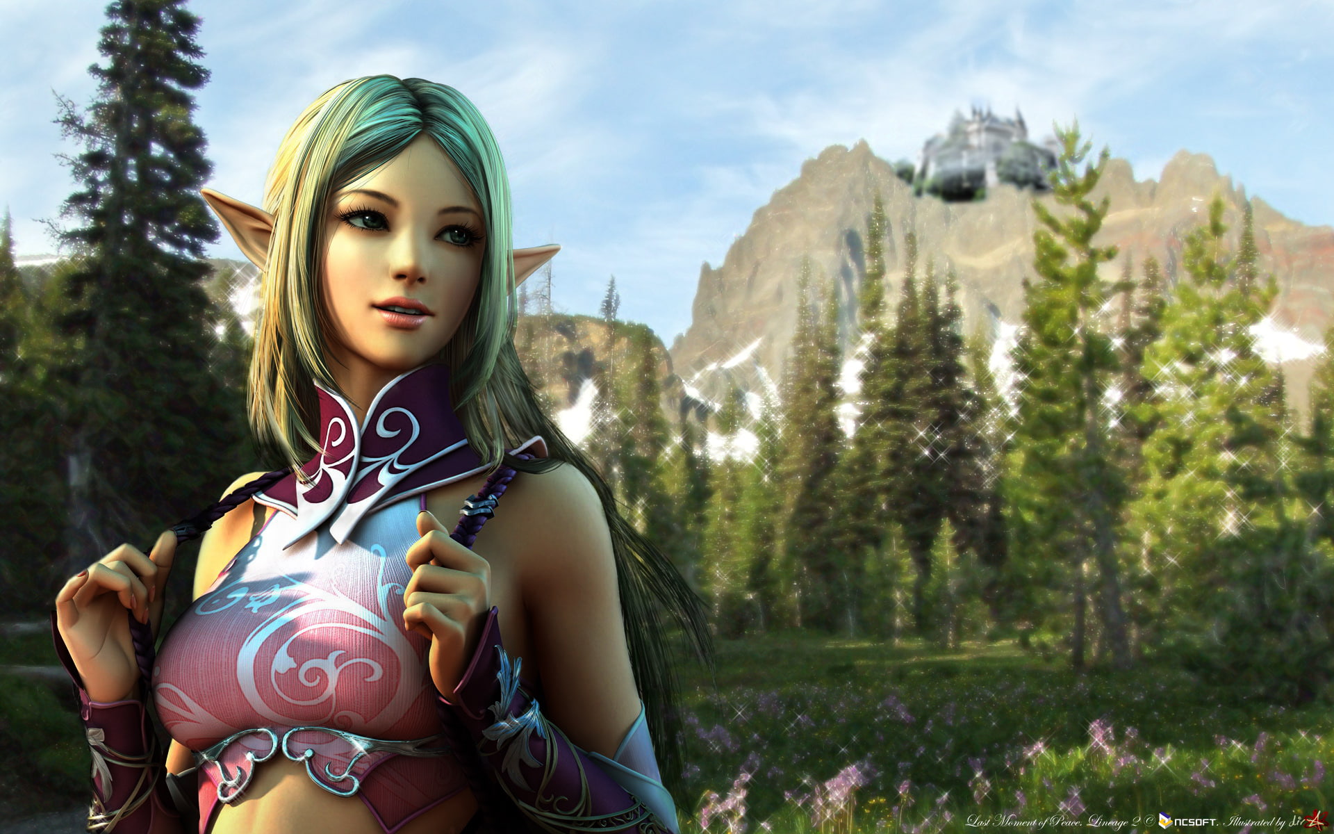 hd, 1080P, lineage, elf, fantasy, HD Wallpaper