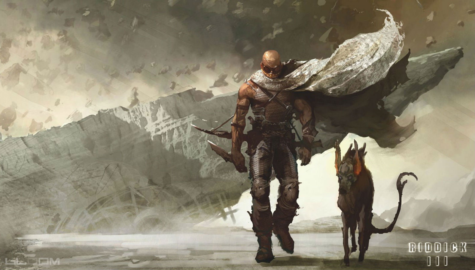 action, fiction, chronicles, vin, warrior, science, riddick, 720P, sci-fi, chronriddick, diesel, movie, thriller, sci, futuristic, HD Wallpaper