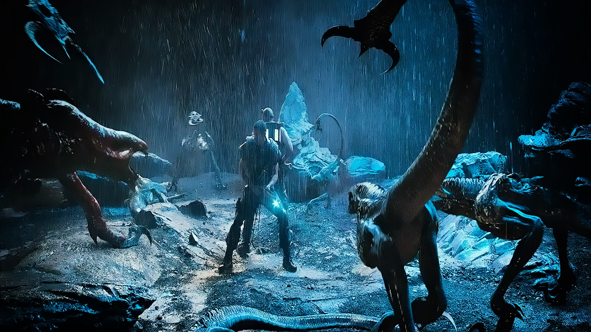 1080P, sci, futuristic, chronriddick, action, warrior, fantasy, diesel, monster, chronicles, battle, fiction, dinosaur, riddick, alien, sci-fi, thriller, HD Wallpaper