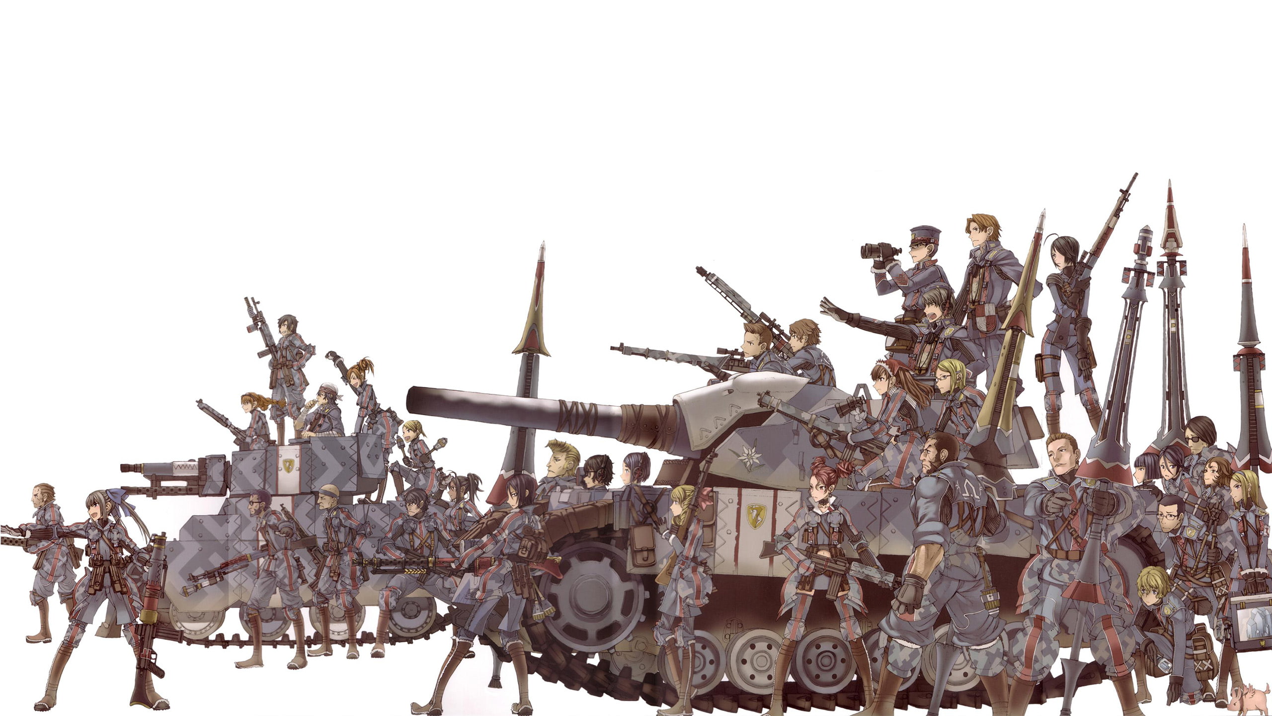 white, tank, chronicles, 2K, valkyria, video games, hd, HD Wallpaper
