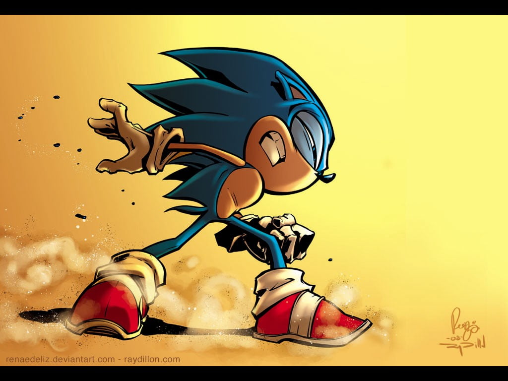 art and craft, nature, Sonic, Sonic the Hedgehog, indoors, motion, cartoon, emotion, yellow, character, human body part, 480P, humor, people, digital, HD Wallpaper