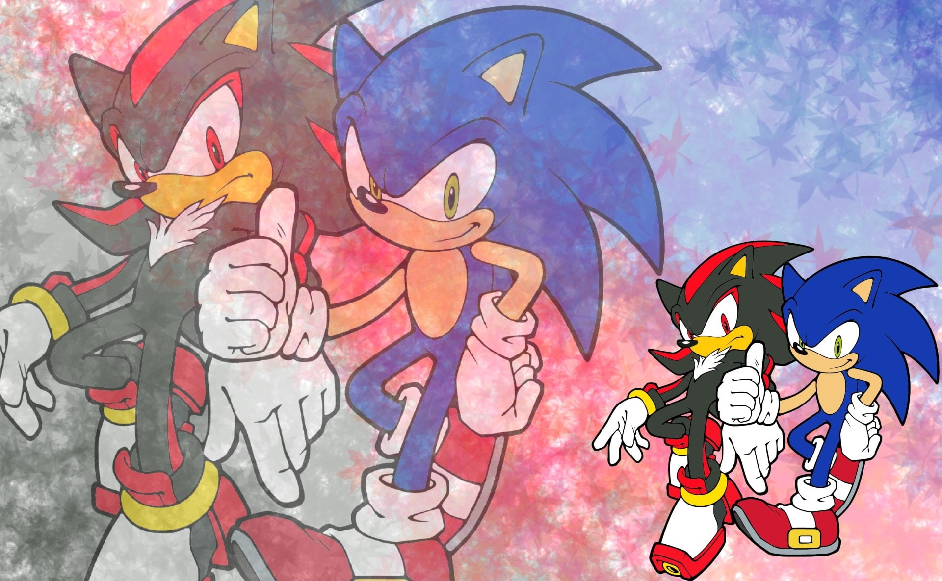human representation, art and craft, graffiti, day, outdoors, Sonic the Hedgehog, Shadow the Hedgehog, multi colored, 1080P, Sonic Adventure 2, street art, HD Wallpaper