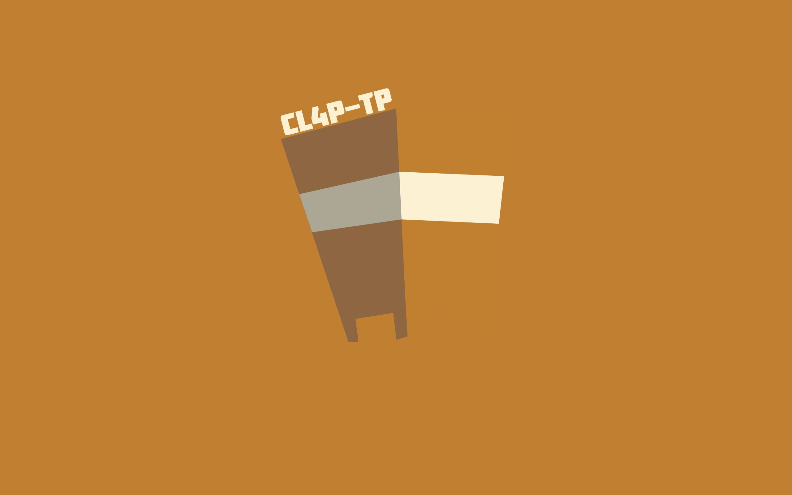 CL4P-TP, close-up, indoors, sign, computer icon, message, 2K, Borderlands, robot, film industry, technology, politics, single object, copy space, orange, HD Wallpaper