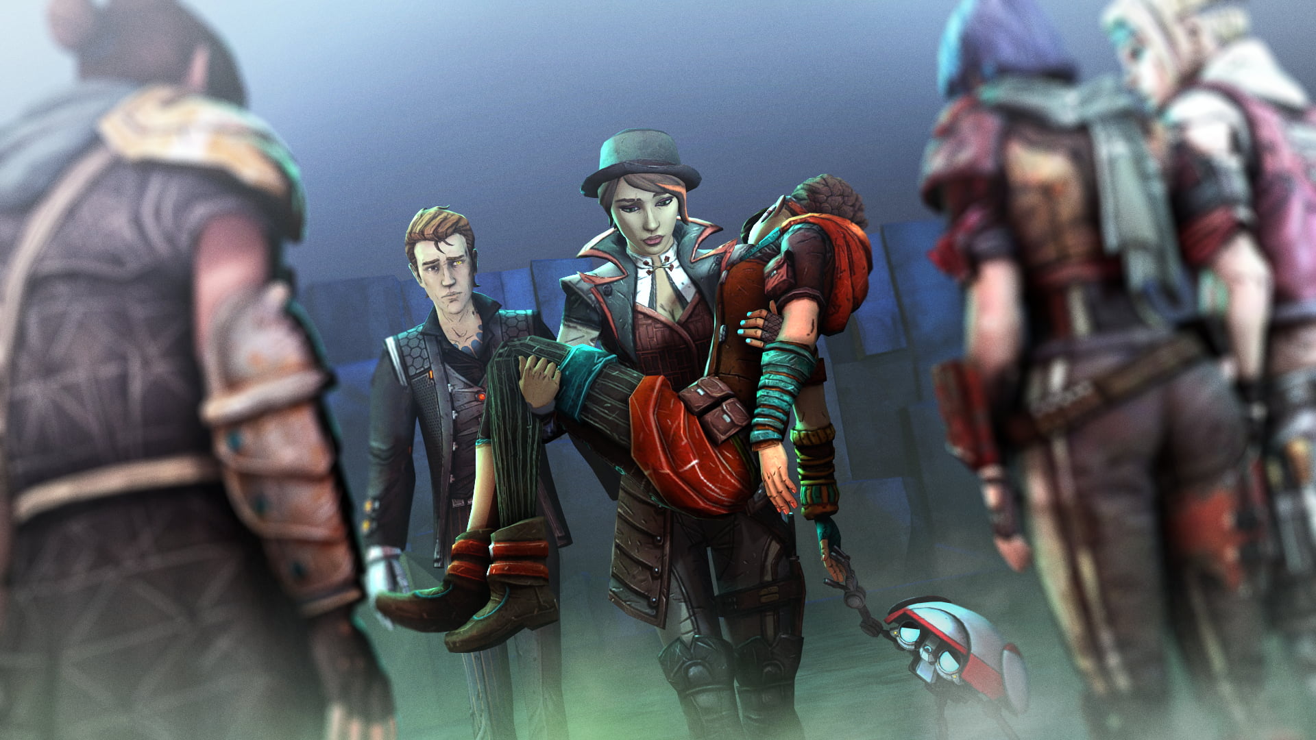 1080P, Borderlands, Tales From The Borderlands, Handsome Jack, Athena (Borderlands), HD Wallpaper