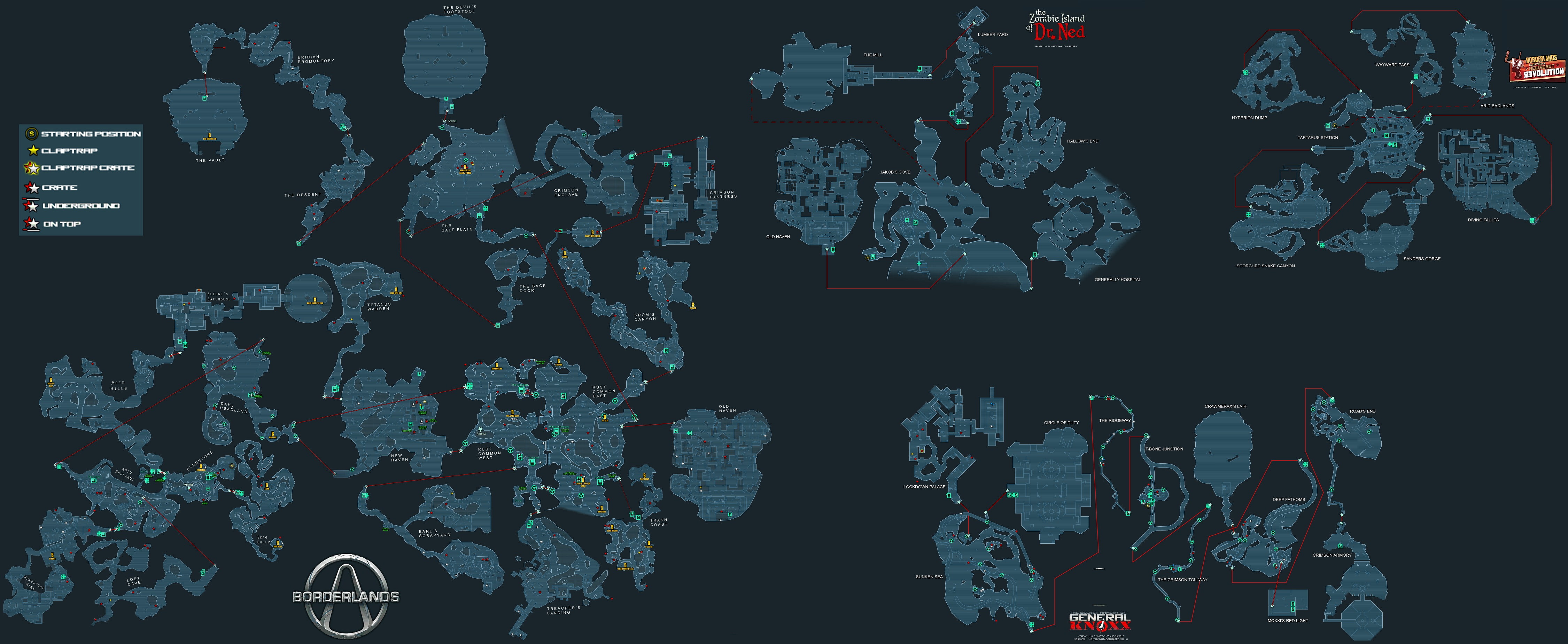 map, detailed, 4K, Borderlands, HD Wallpaper