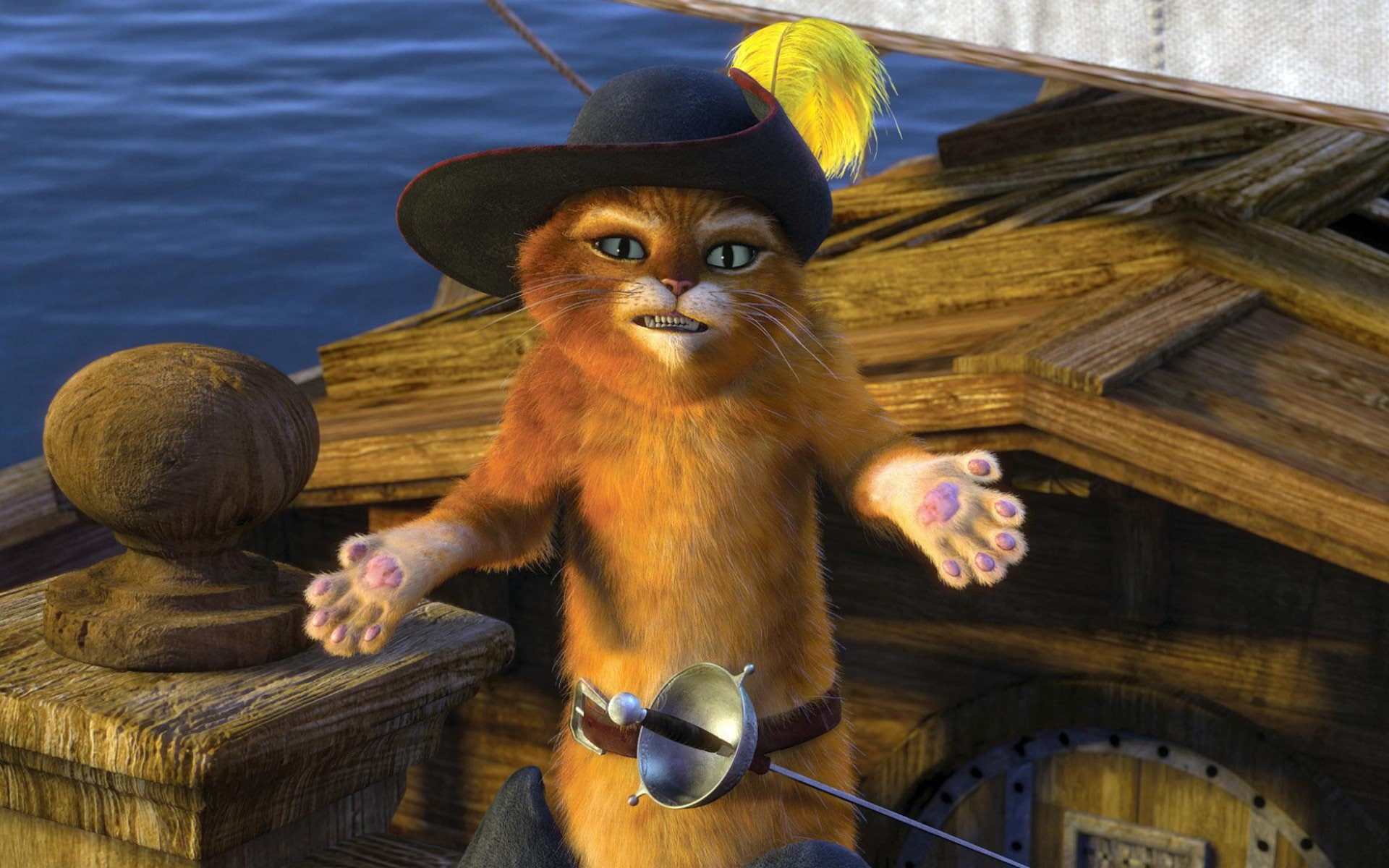 puss in boots, 1080P, HD Wallpaper