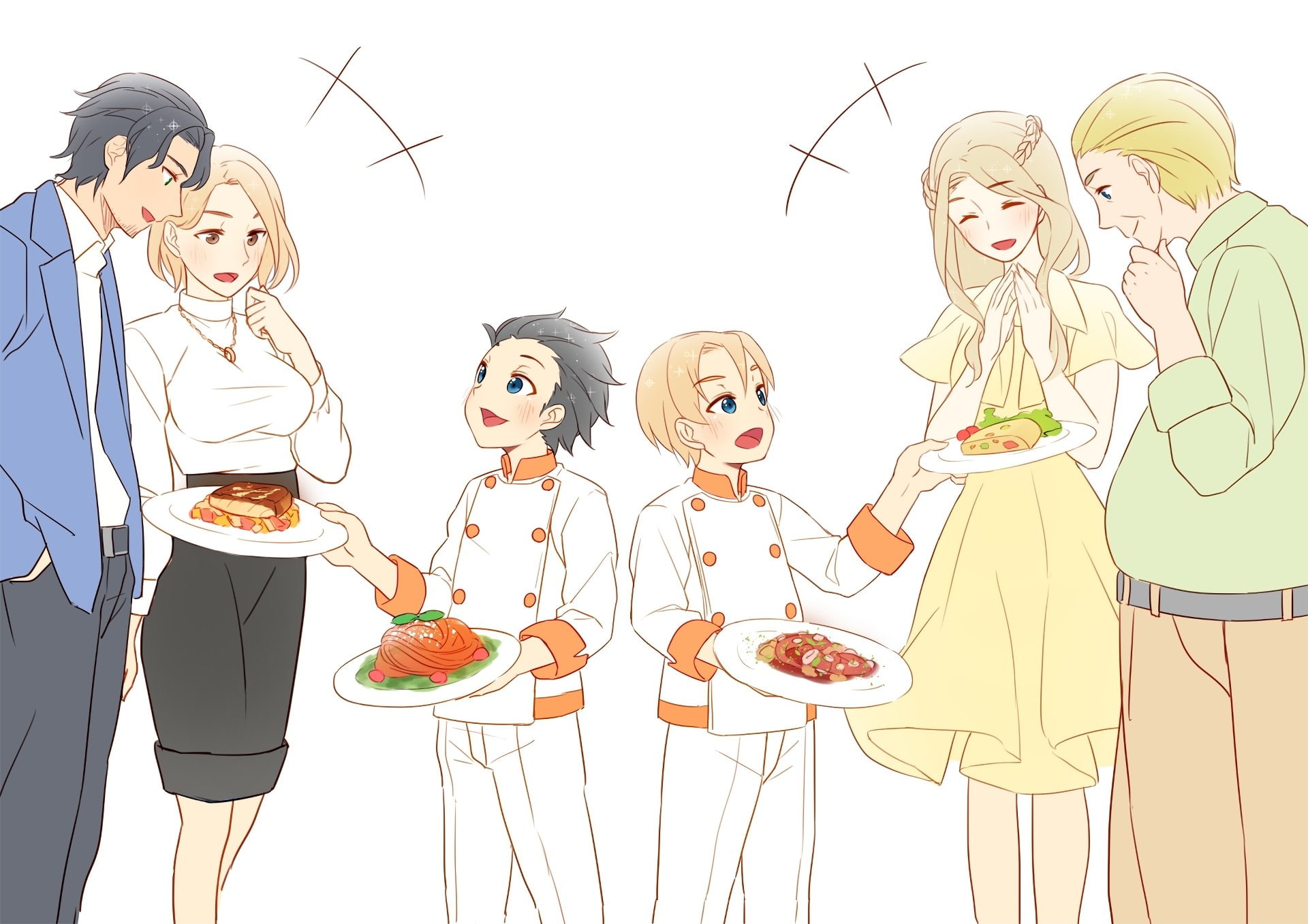 1080P, Takumi Aldini, Isami Aldini, Anime, Food Wars: Shokugeki no Soma, HD Wallpaper