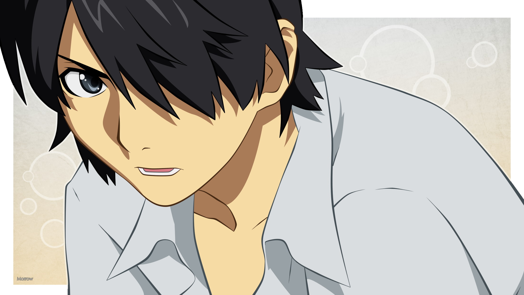 Araragi Koyomi, looking, people, lifestyles, human representation, corporate business, representation, front view, cartoon, business, 1080P, real people, HD Wallpaper