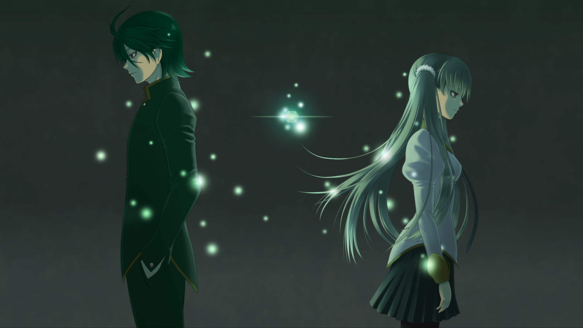 1080P, Monogatari Series, Araragi Koyomi, Sodachi Oikura, HD Wallpaper