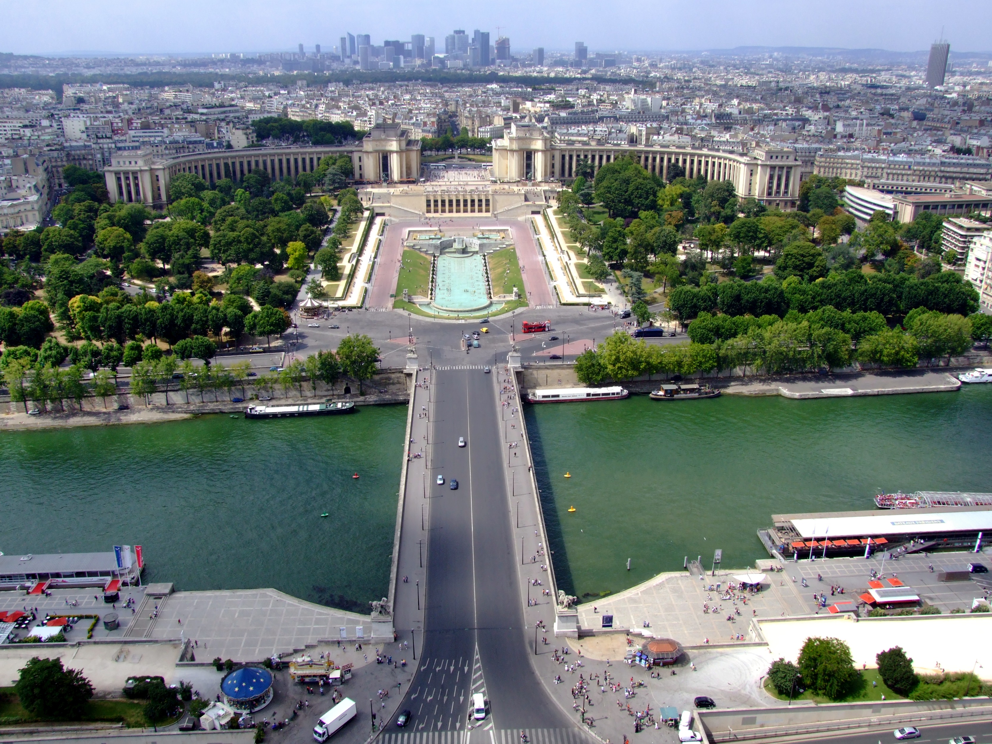architecture, photography, paris, cities, cityscape, travel destinations, car, tree, bridge, built structure, skyline, travel, high angle view, incidental people, HD Wallpaper
