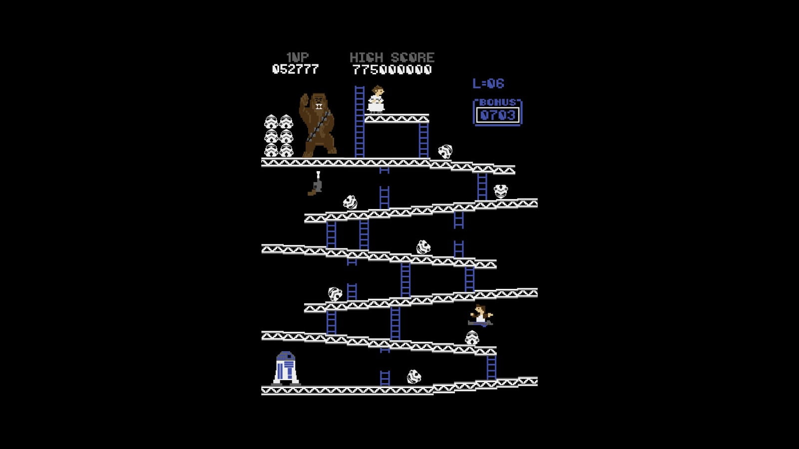 Crossover, Movie, Han Solo, Donkey Kong, 720P, Princess Leia, R2-D2, Star Wars, Stormtrooper, Chewbacca, HD Wallpaper
