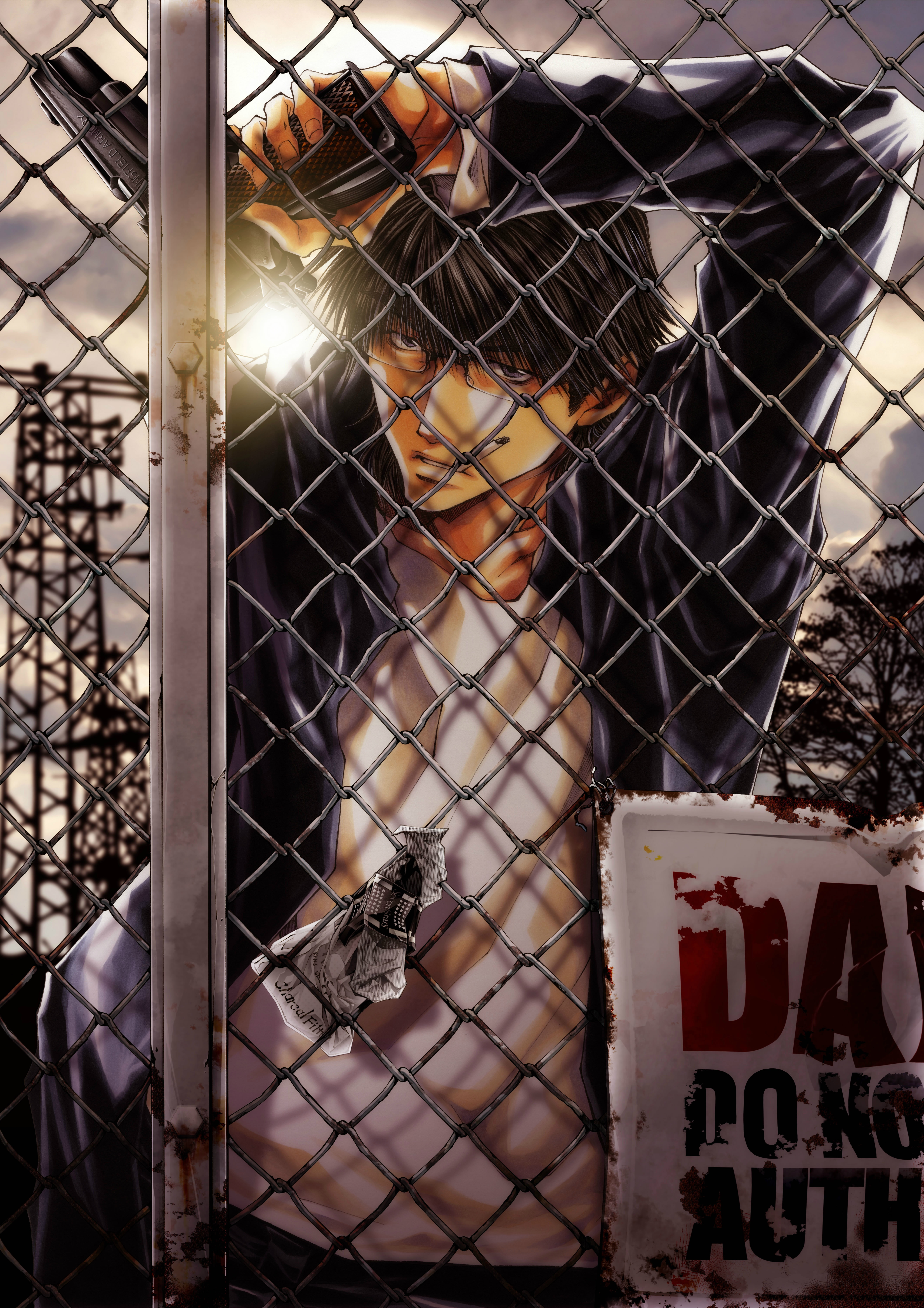 5K, wild, minekura, makoto, mangaka, weapon, kazuya, kubota, character, guy, series, adapter, Phone HD Wallpaper
