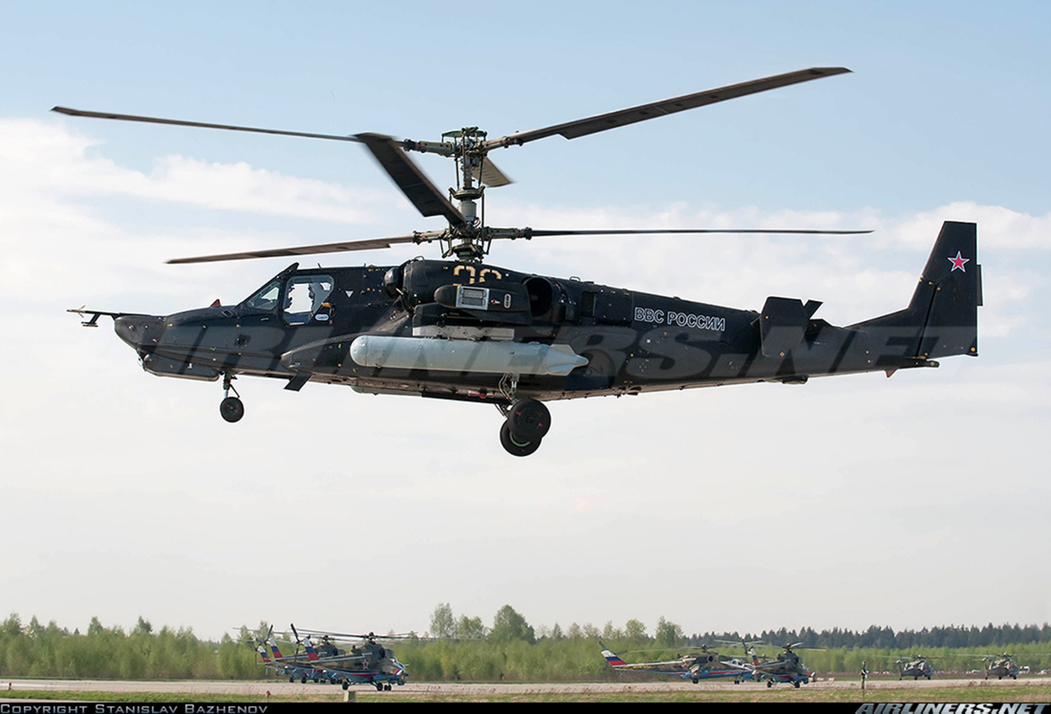 aircraft, ka 50, shark, russia, helicopter, russian, red, kamov, army, attack, military, star, 4K, black, HD Wallpaper