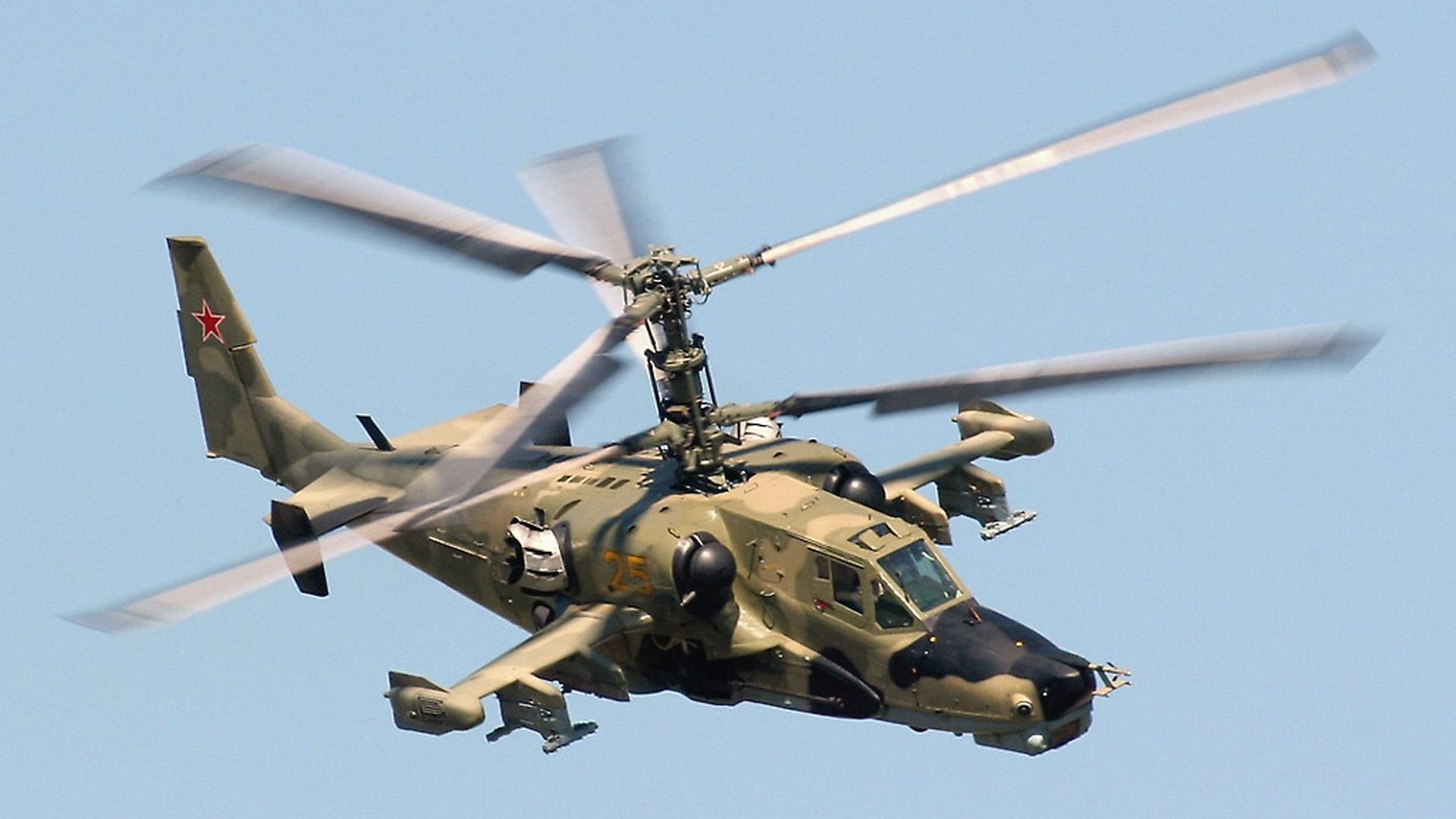 Military Helicopters, beige, Ka-50, brown, camouflage, Kamov Ka-50, helicopter, 1080P, HD Wallpaper