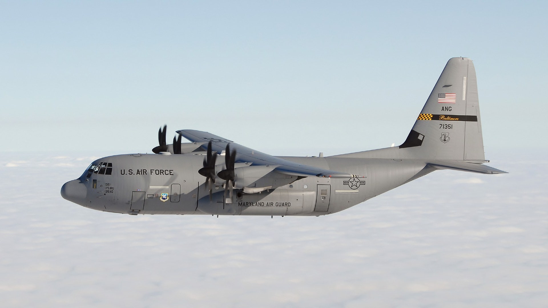 Military Transport Aircraft, Lockheed C-130 Hercules, 1080P, HD Wallpaper