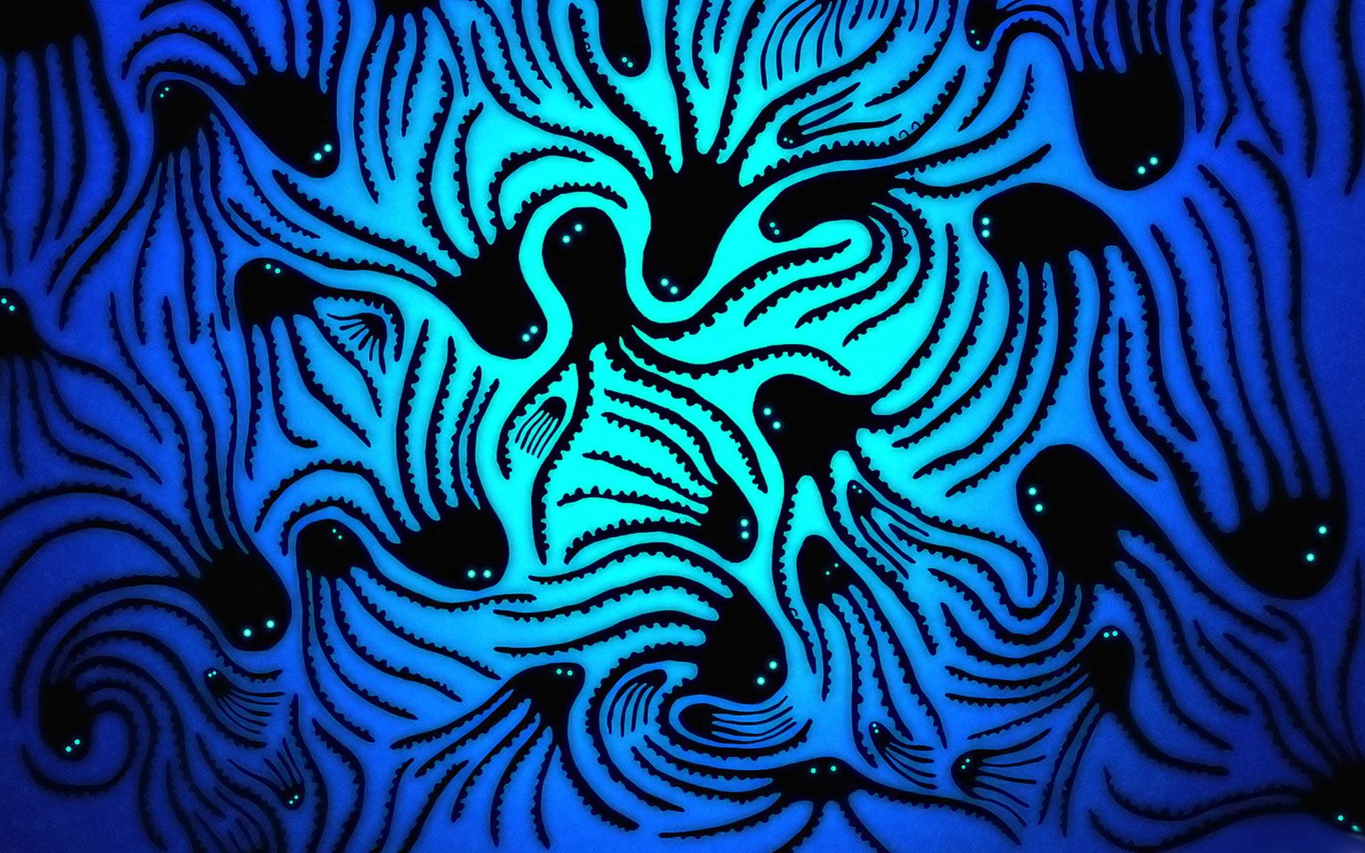 animal, indoors, art, striped, Octopus, art and craft, animal wildlife, representation, 1080P, animal themes, abstract, one animal, sea, pattern, backgrounds, HD Wallpaper