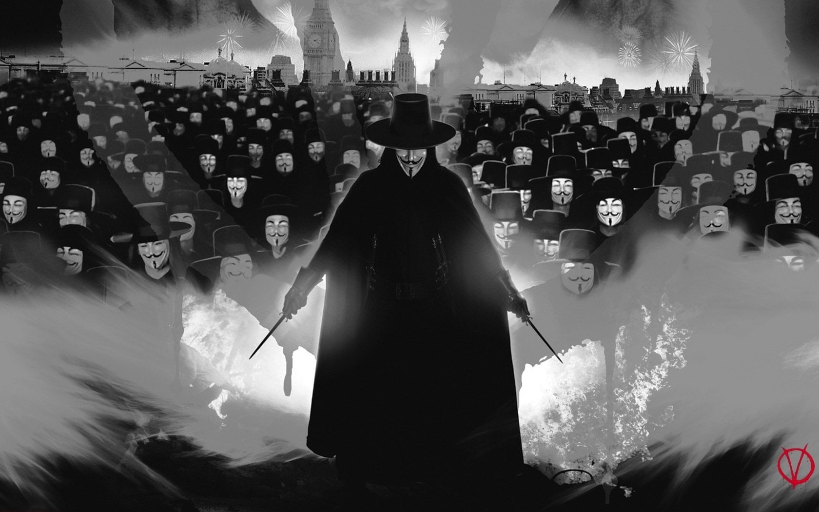 indoors, people, festival, lifestyles, women, arts culture and entertainment, real people, crowd, V For Vendetta, incidental people, leisure activity, adult, HD Wallpaper
