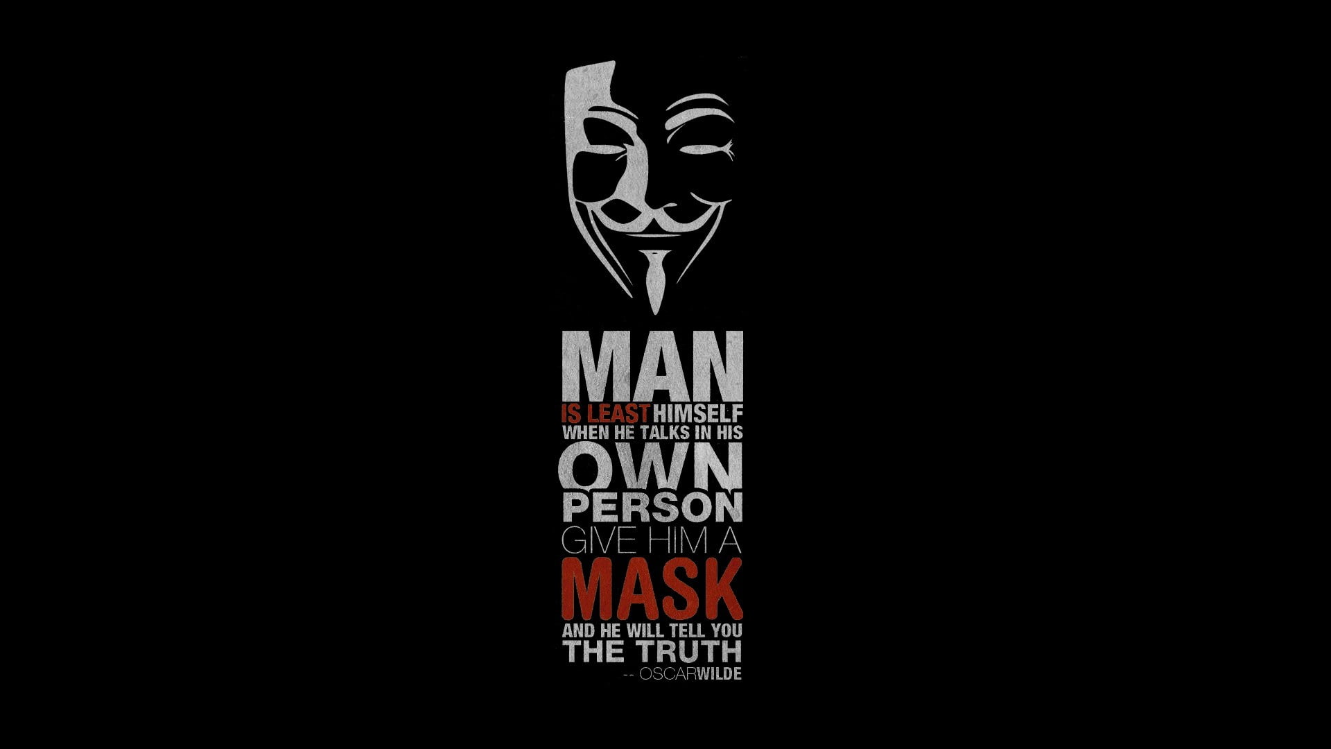 quote, V For Vendetta, Oscar Wilde, 1080P, HD Wallpaper
