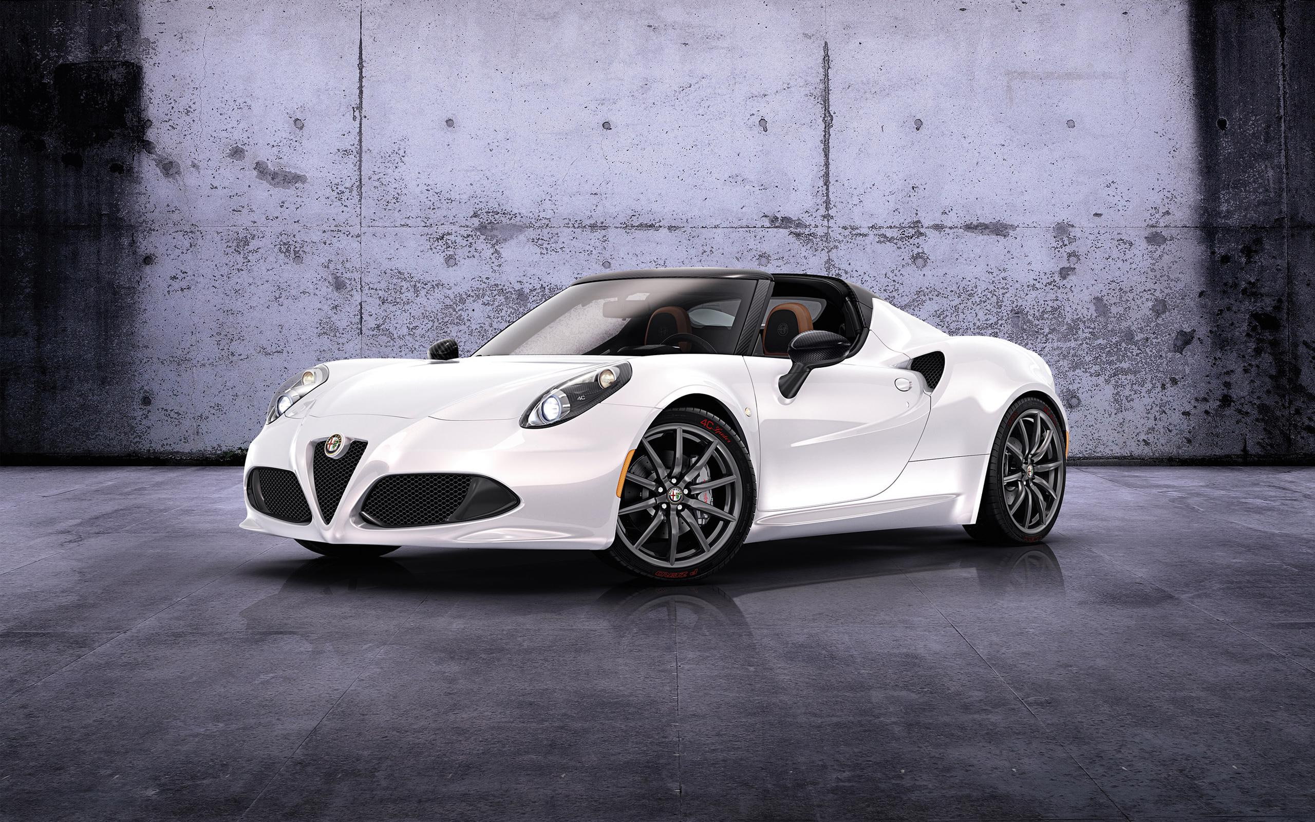 cars, c, 2K, alfa, spider, coupe, 2014, alfa romeo, white, romeo, convertible, prototype, HD Wallpaper