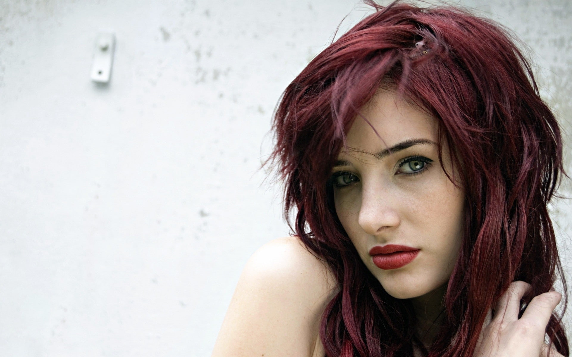 latex, people, 1080P, women, bianca, redheads, hot, girls, x, beauchamp, art, hd, HD Wallpaper