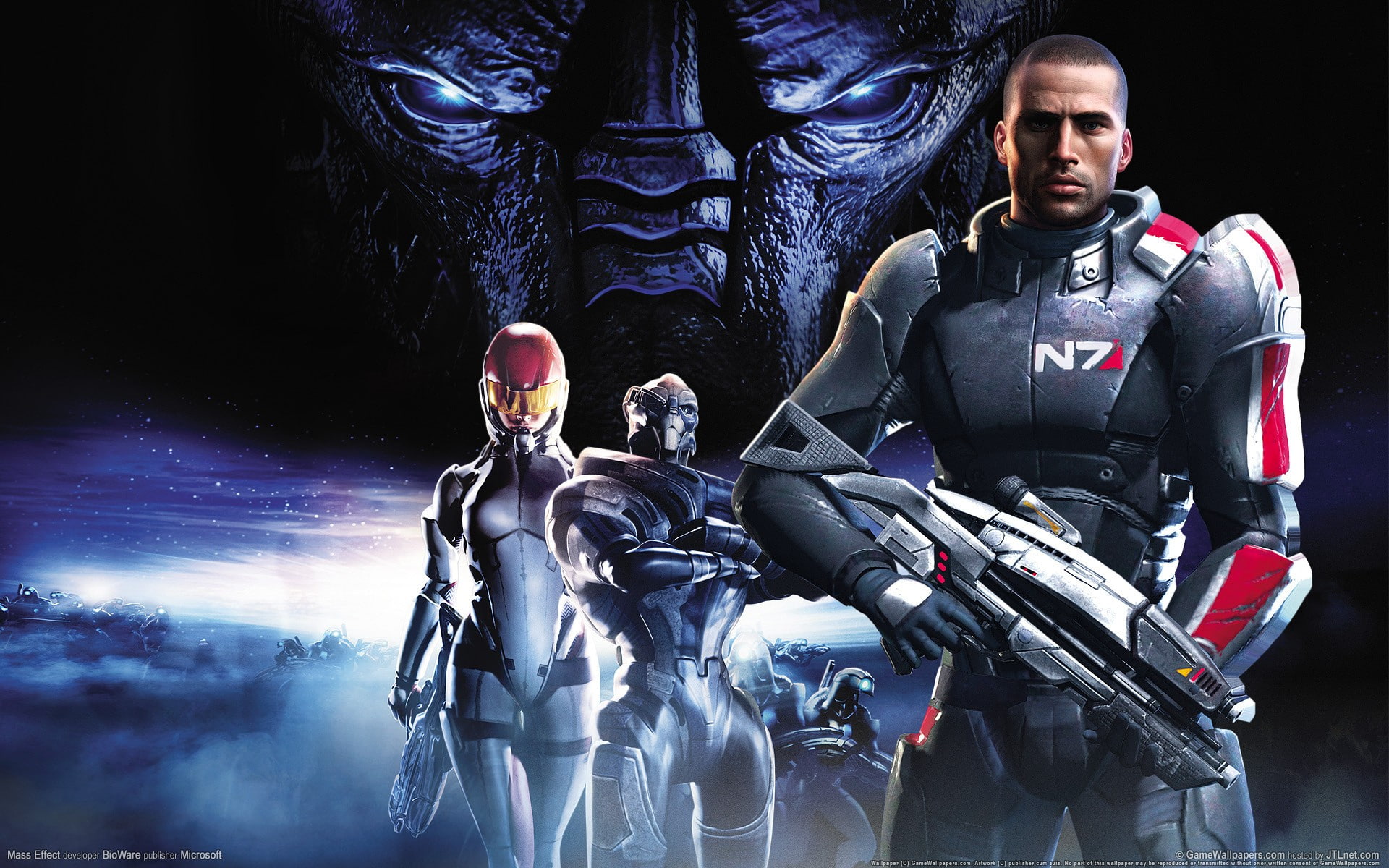 Mass Effect, outdoors, people, determination, women, 1080P, Garrus Vakarian, young adult, occupation, lifestyles, group of people, Commander Shepard, men, HD Wallpaper