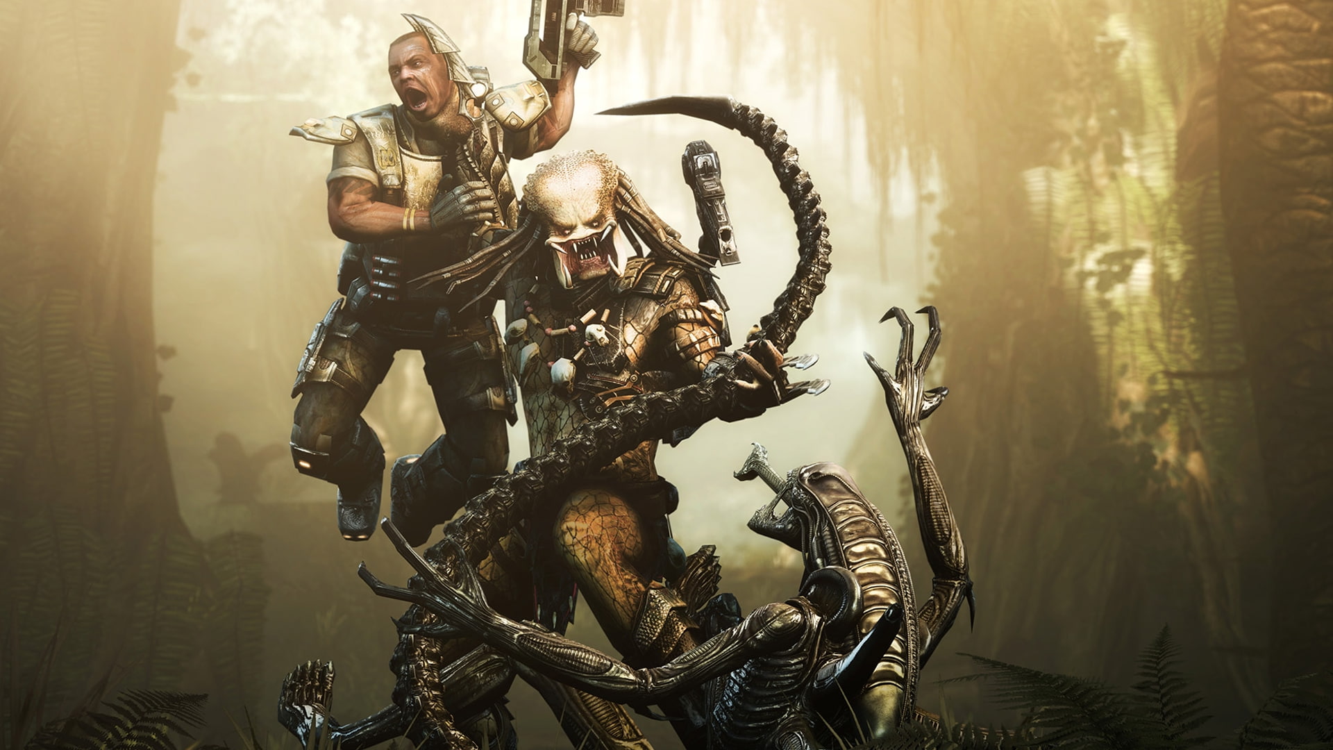 art, predator, entertainment, movies, vs, hd, movie, Aliens vs Predator movie, 1080P, aliens, HD Wallpaper