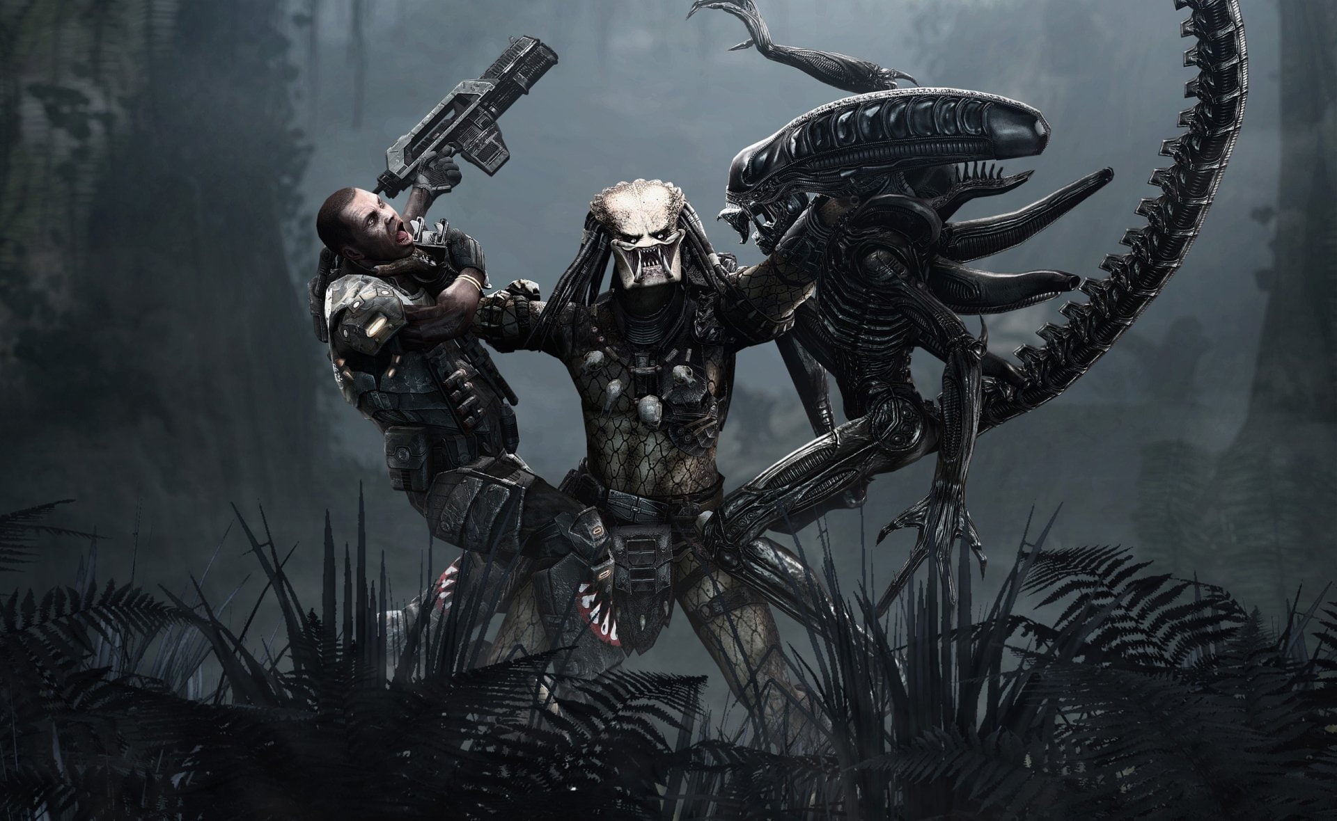 Alien, Predator, Aliens Vs. Predator, 1080P, HD Wallpaper