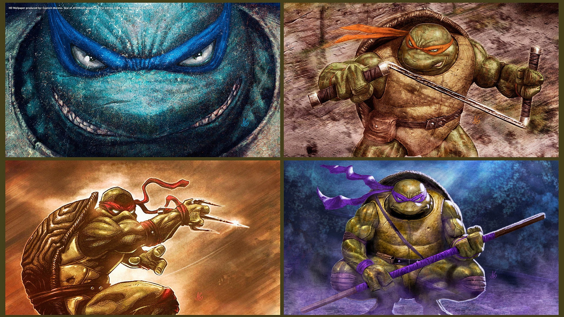 1080P, teenage, mutant, cartoon/comic, ninja, hd, turtles, HD Wallpaper