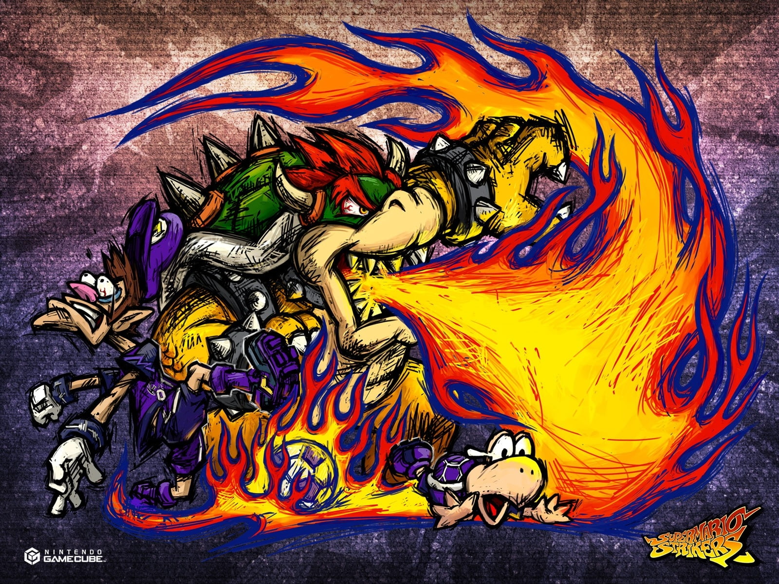 games, 720P, x, Bowser, hd, Mario, video, art, HD Wallpaper