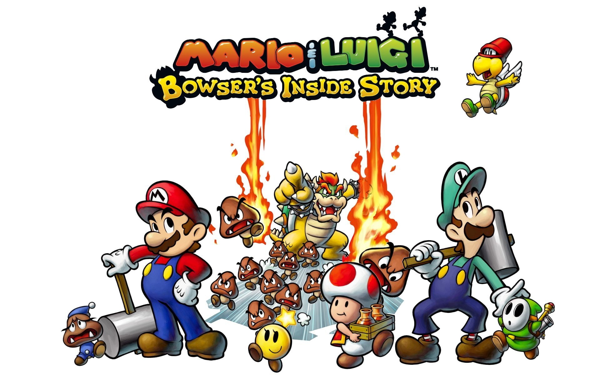 Mario, 1080P, Mario and Luigi: Bowsers Inside Story, HD Wallpaper