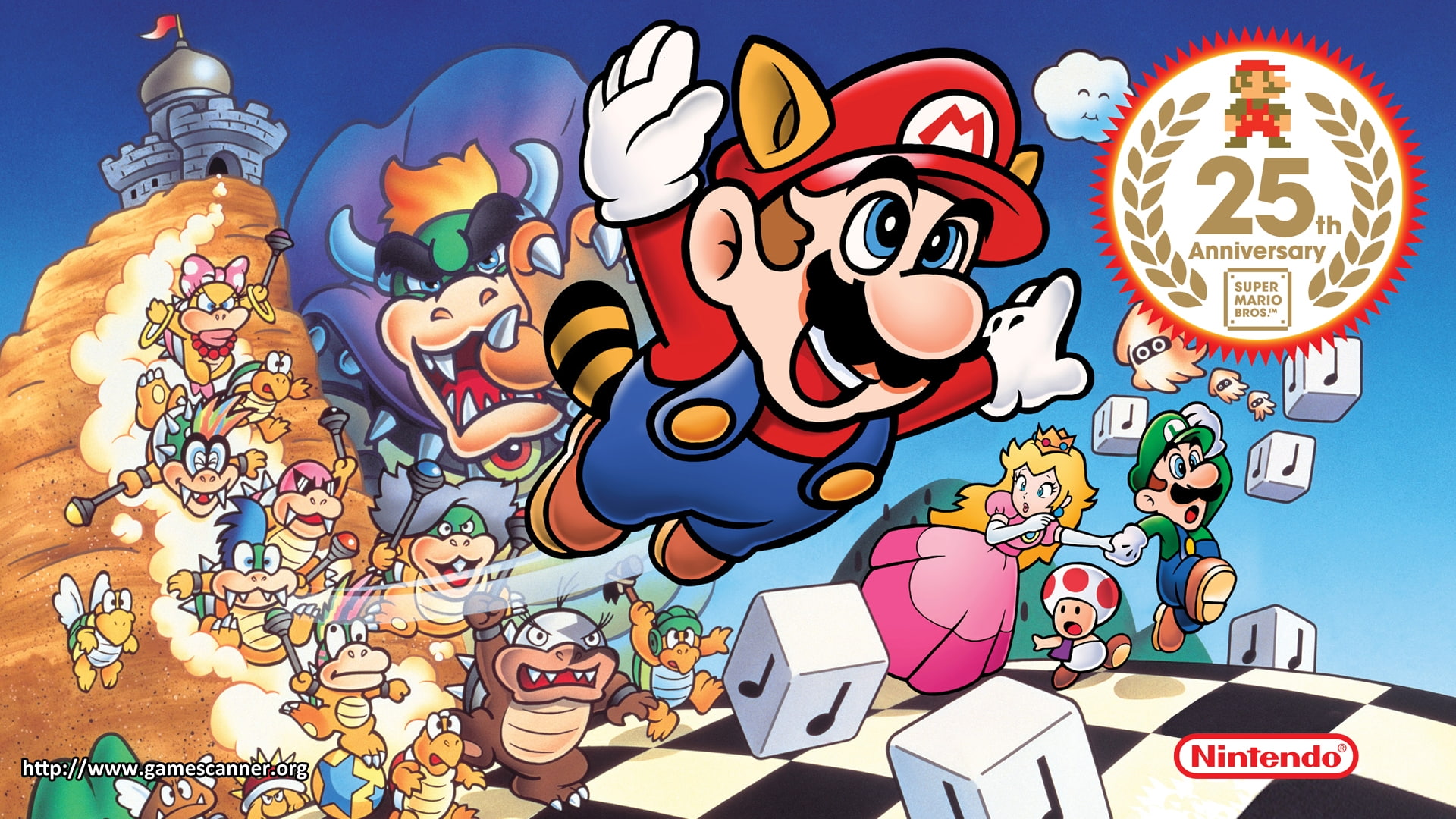 luigi, nintendo, bros, 1080P, Video Games, toad, video, hd, bowser, peach, princess, super, x, retro, art, games, mario, HD Wallpaper