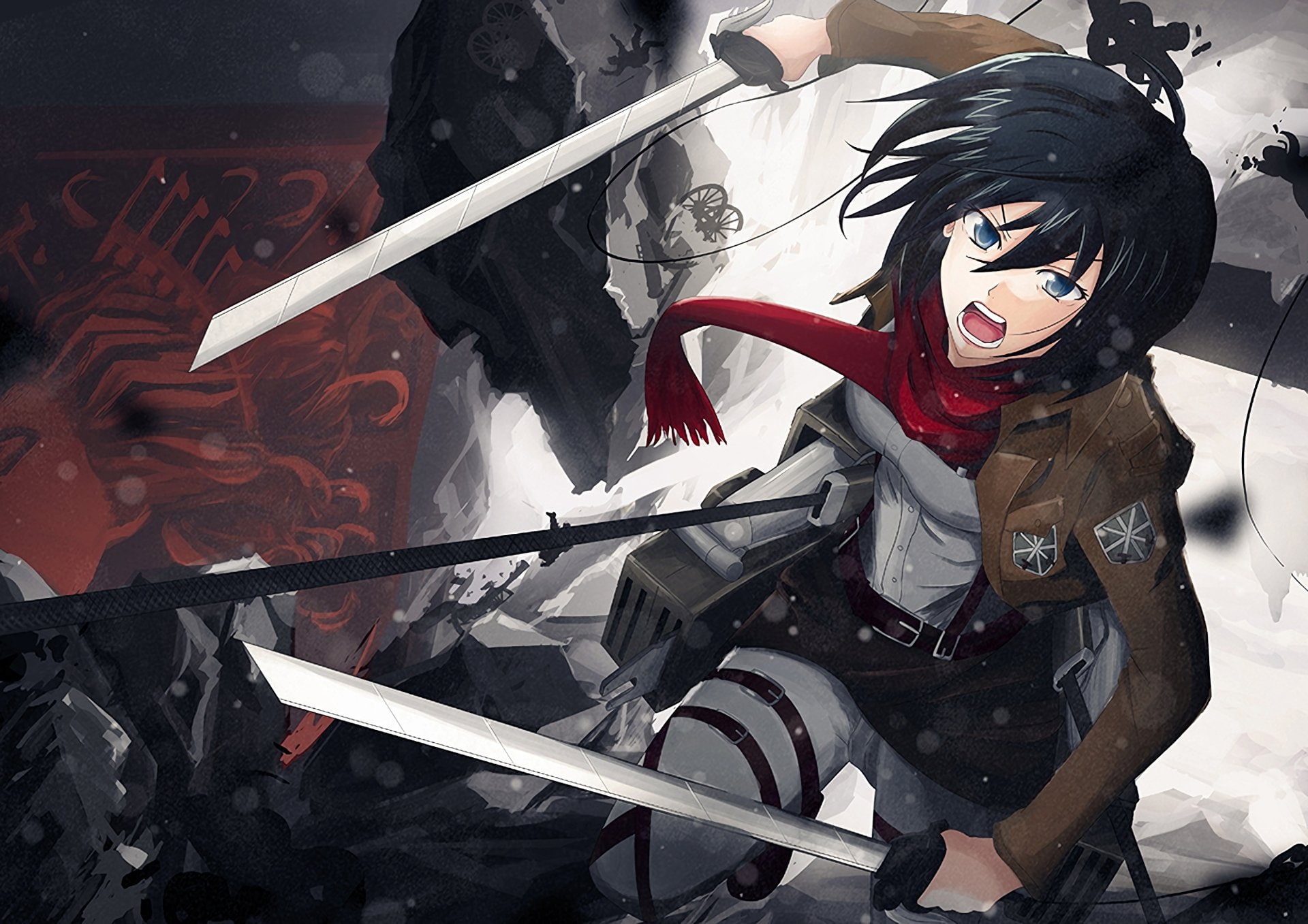Attack On Titan, Shingeki No Kyojin, 1080P, Anime, Mikasa Ackerman, HD Wallpaper