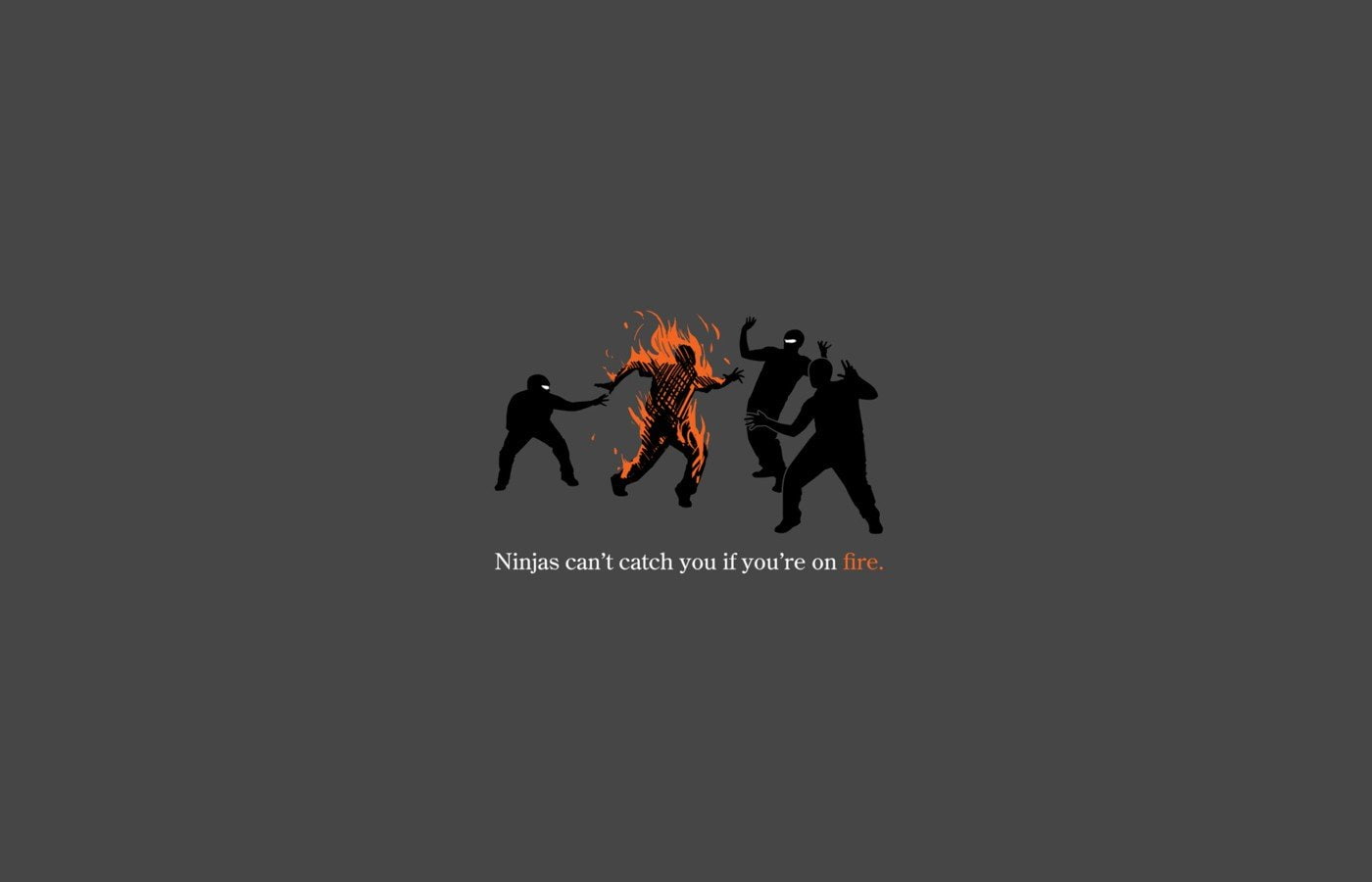 Ninjas Cant Catch You If, 720P, HD Wallpaper