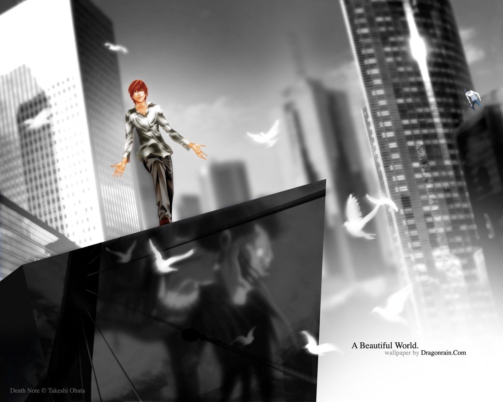 note, death, hd, art, 720P, anime, l, x, death note, light, yagami, Ryuk, HD Wallpaper