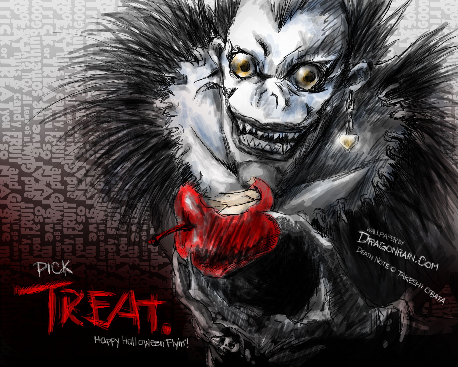 halloween, death, note, ryuk, 720P, HD Wallpaper